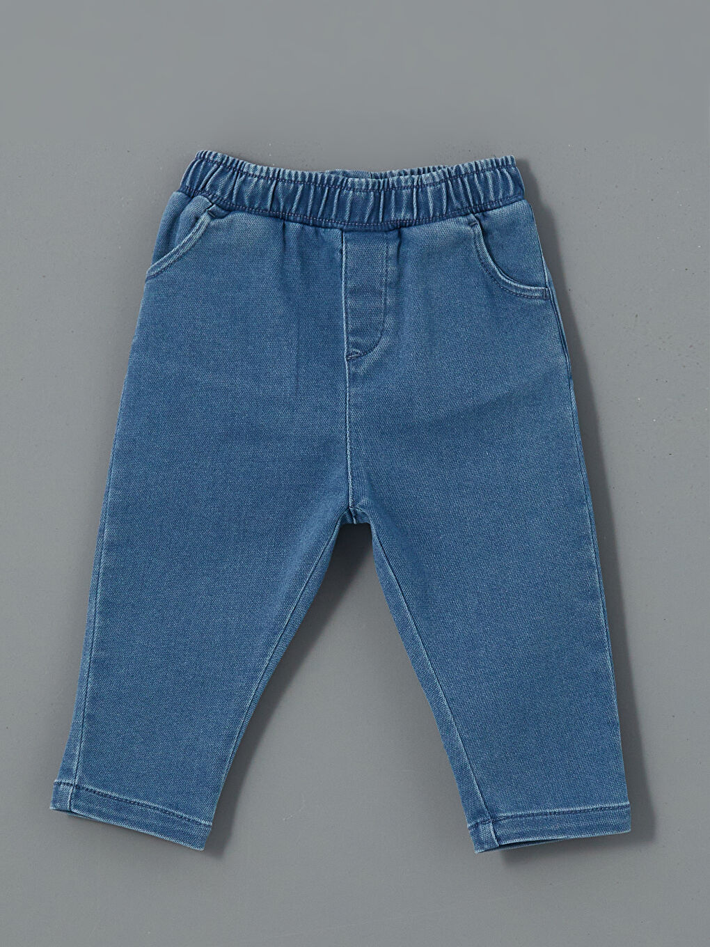 Lacivert Beli Lastikli Basic Erkek Bebek Pantolon