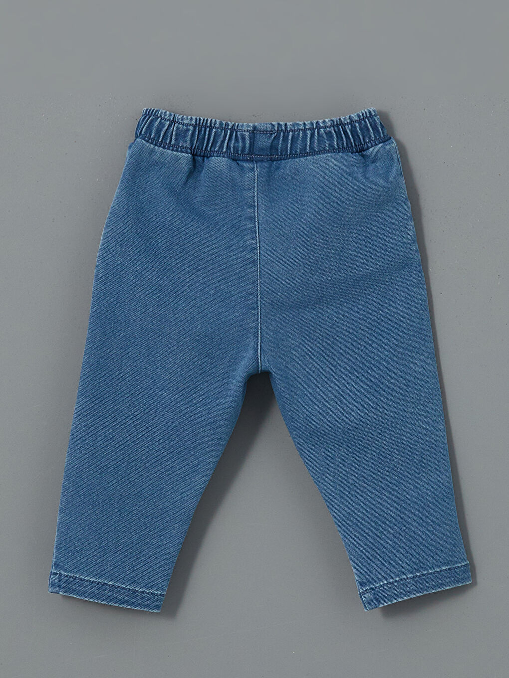 Lacivert Beli Lastikli Basic Erkek Bebek Pantolon-1