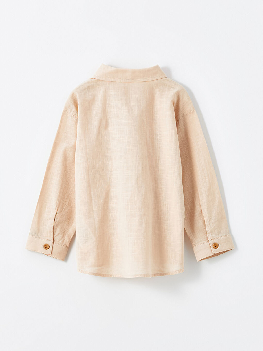 Pembe Basic Uzun Kollu Erkek Çocuk Gömlek-2