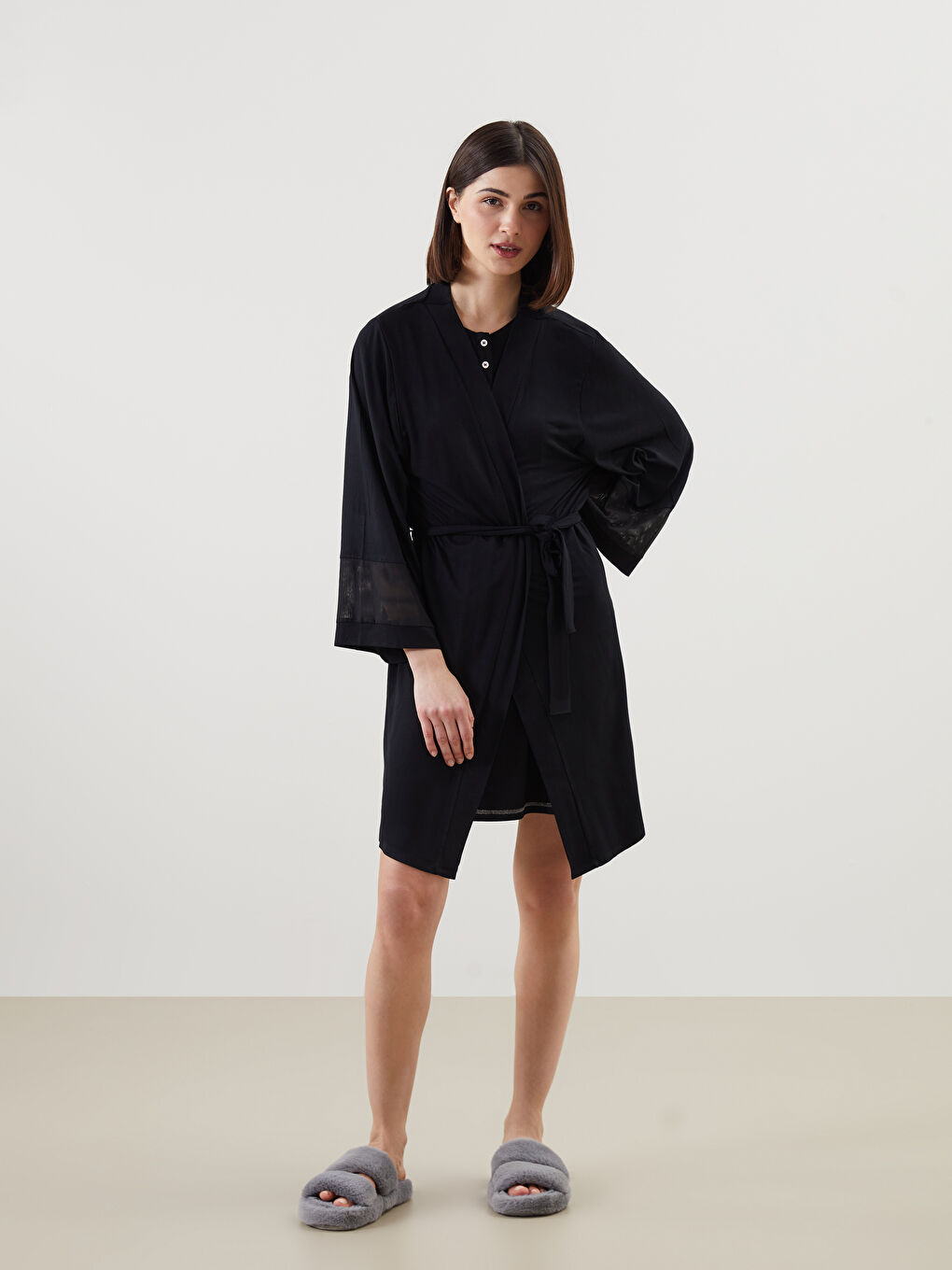 Shawl Collar Women's Robe -S57538Z8-CVL