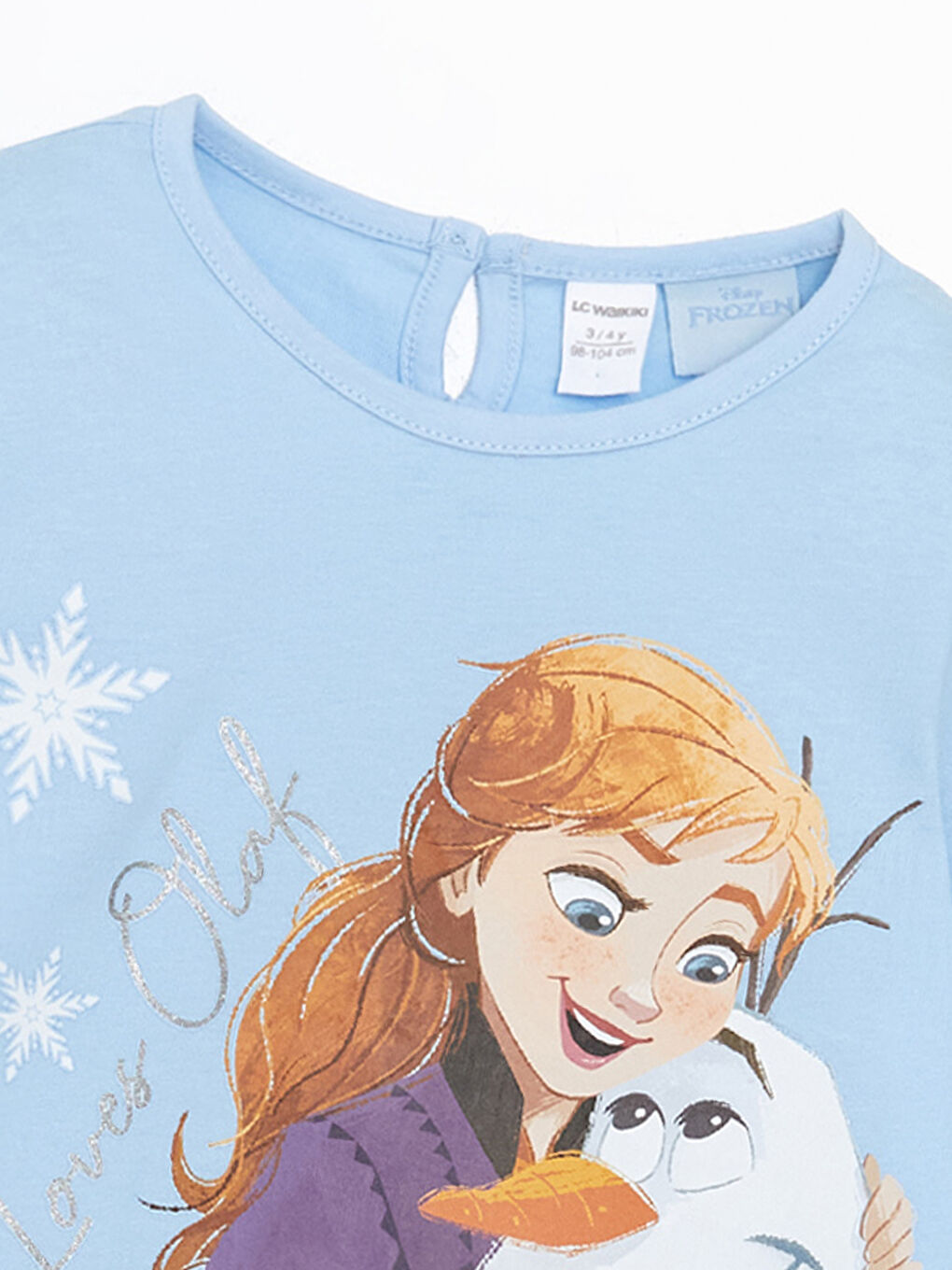 LCW Kids Μπλούζα με Στρογγυλή Λαιμόκοψη Elsa Εκτυπωμένη για Κορίτσια 2-Πακέτα -S57541Z1-G0G