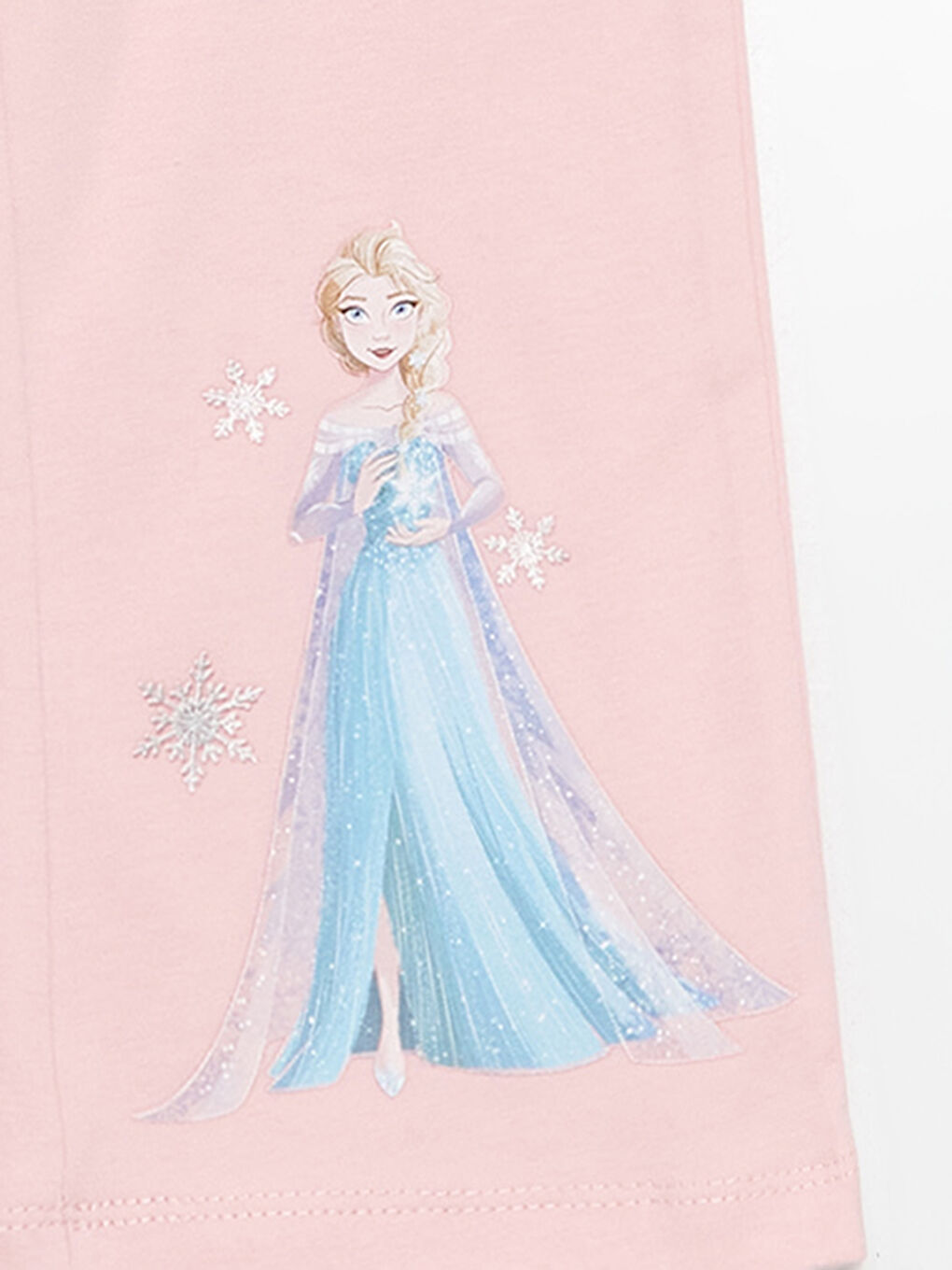 LCW Kids Beli Lastikli Elsa Baskılı Tayt Pantolon 2'li -S57555Z1-G0G