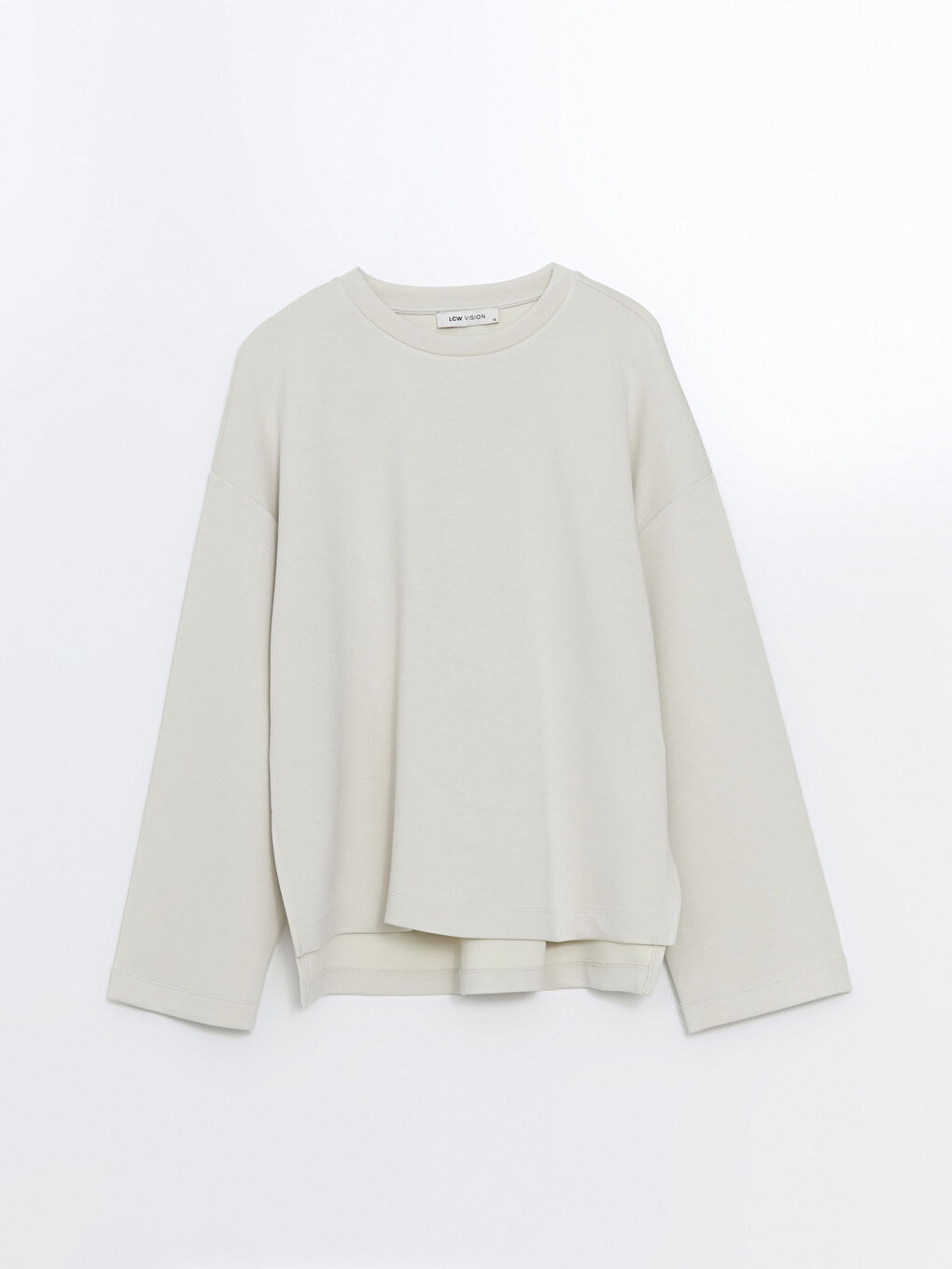 LCW Vision Crew Neck Slit Women's Sweatshirt -S57558Z8-VF5