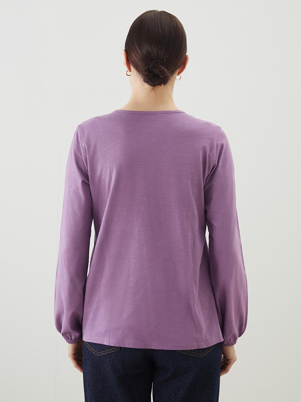 Tie Collar Embroidered Women Blouse -S57572Z8-H2D