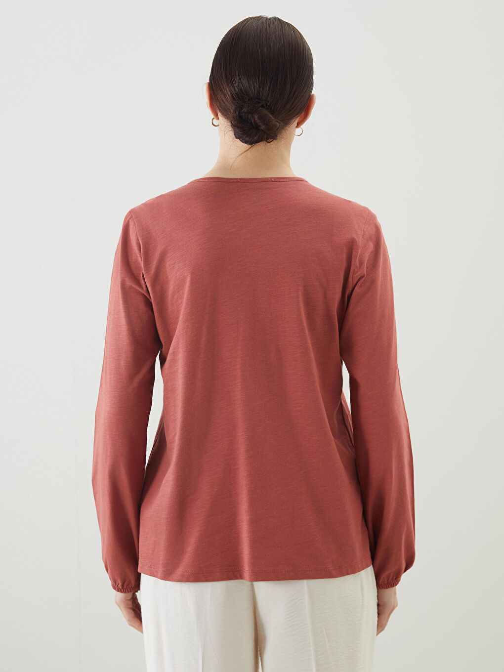 Tie Collar Embroidered Women Blouse -S57572Z8-H2X