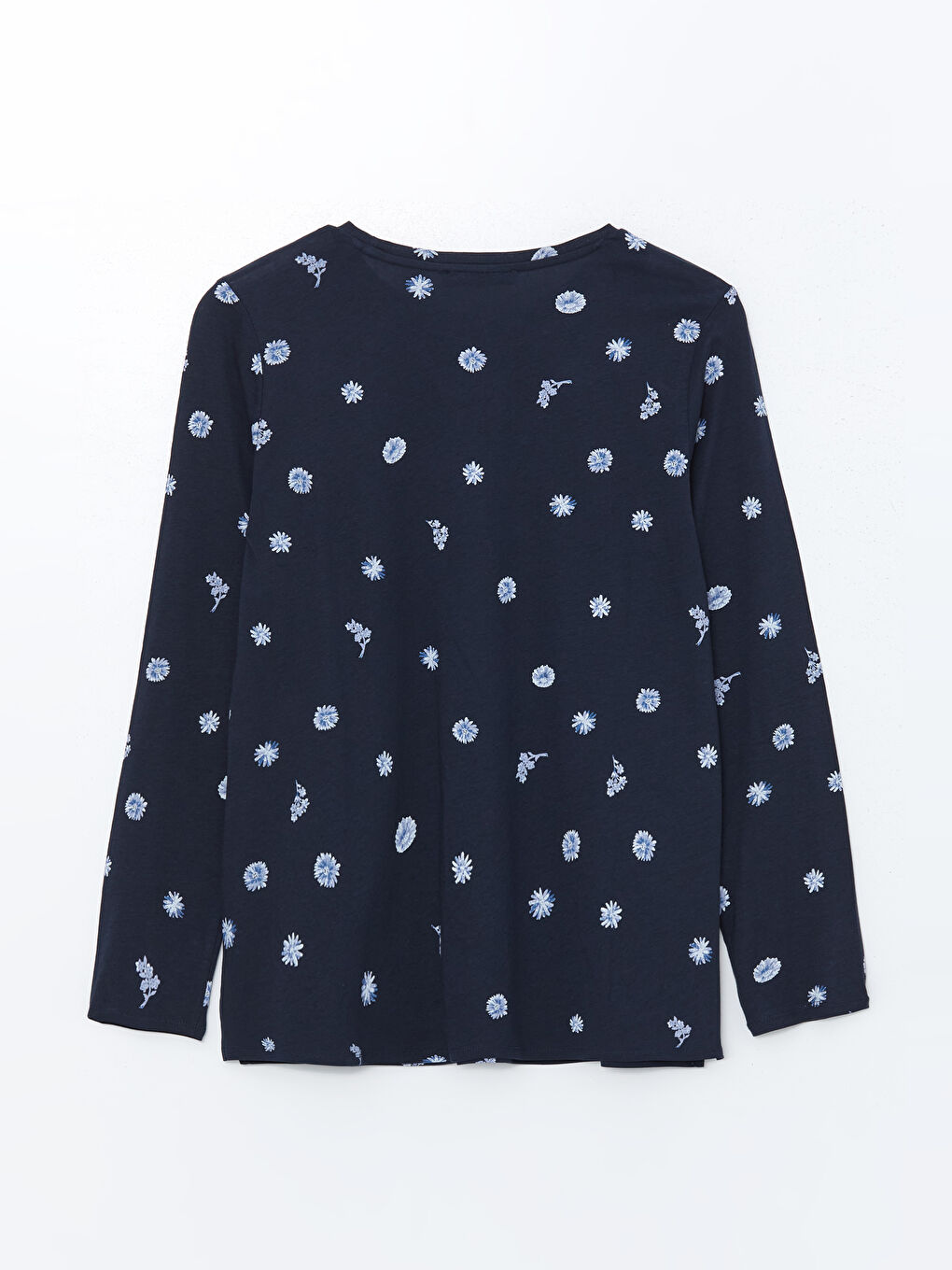 Crew Neck Floral Women's Blouse -S57573Z8-LSJ