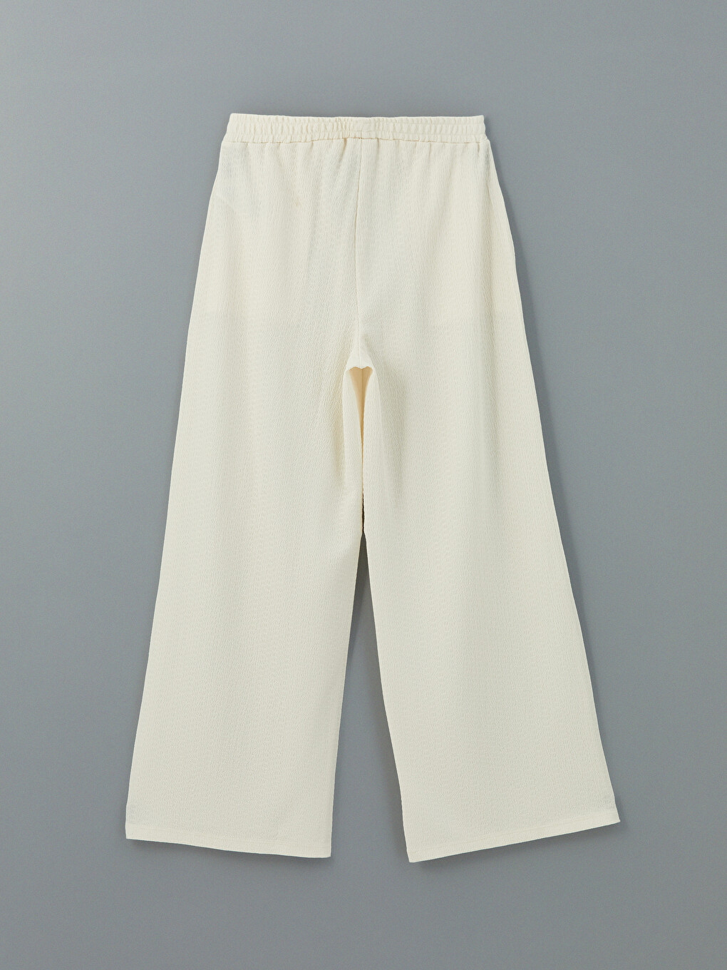 Elastic Waist Textured Women's Pants-5