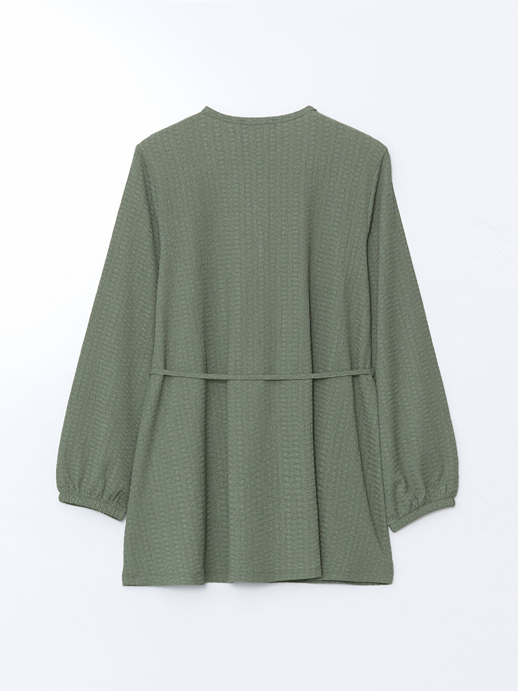 تونيك نسائي مجعد بكول مدور-5