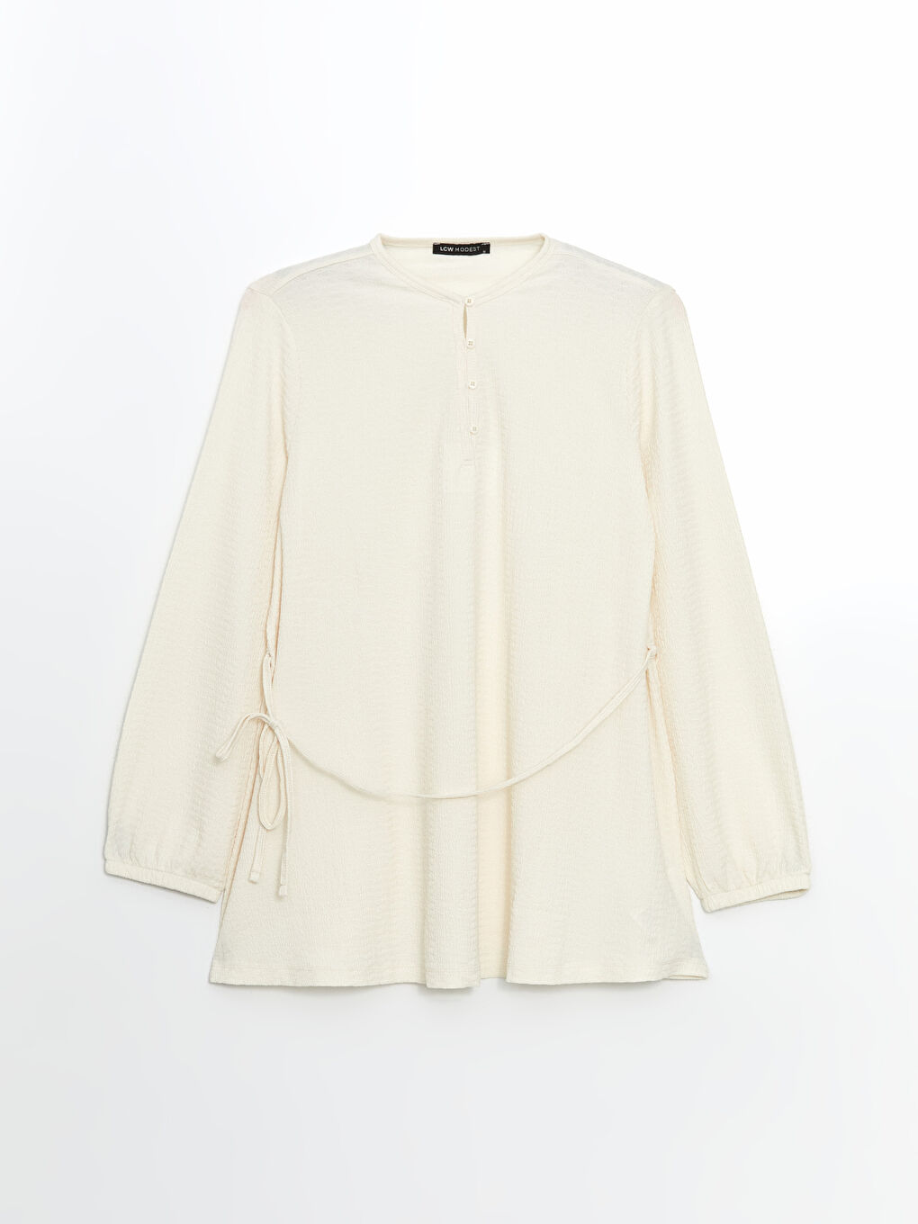 Crew Neck Textured Women's Tunic-4