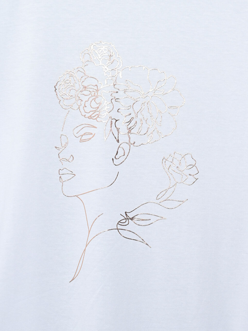 T-shirt Imprimé à Col Rond pour Femmes-2