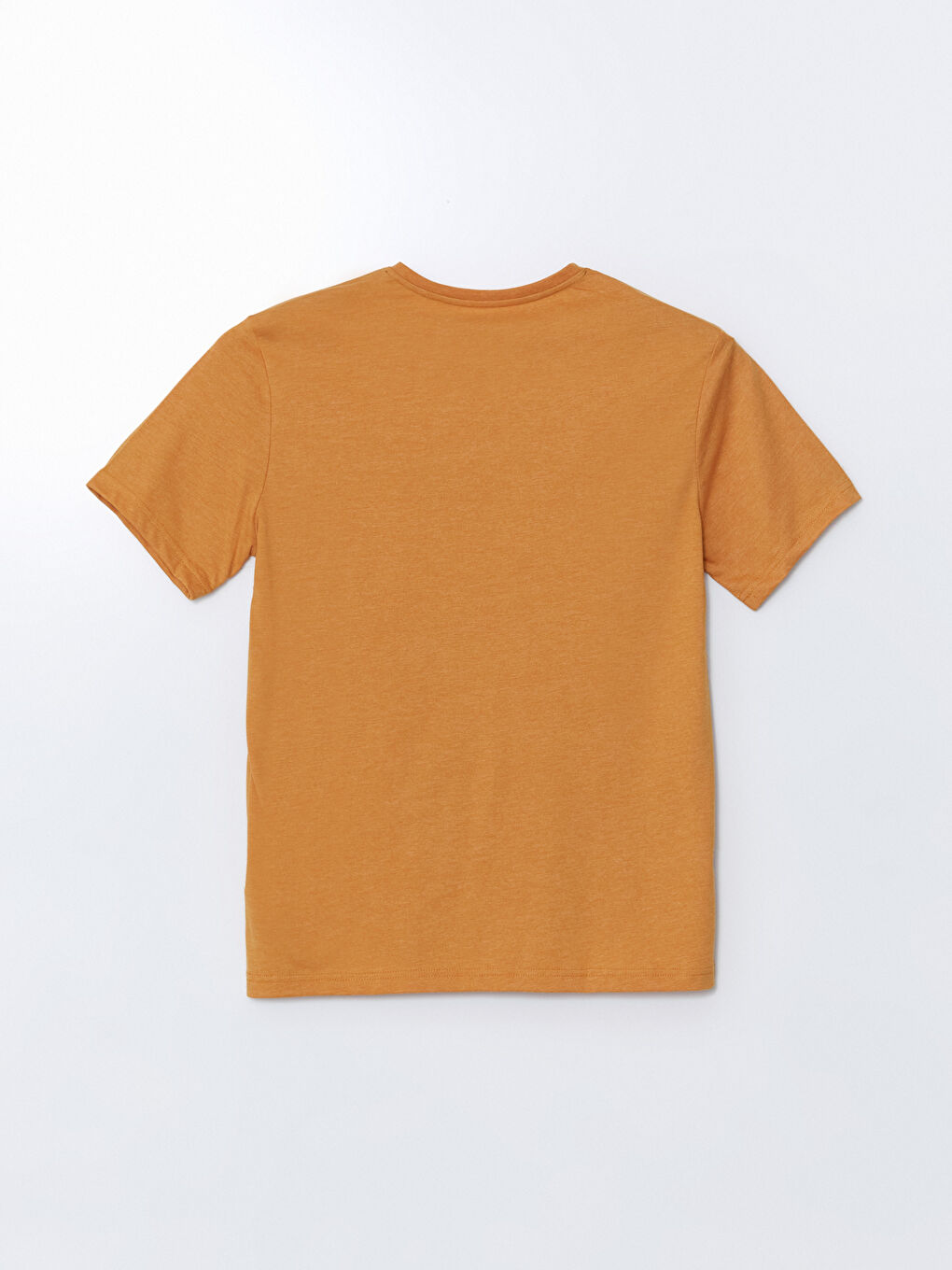 Sarı Bisiklet Yaka Kısa Kollu Baskılı Erkek Pijama Üst-1