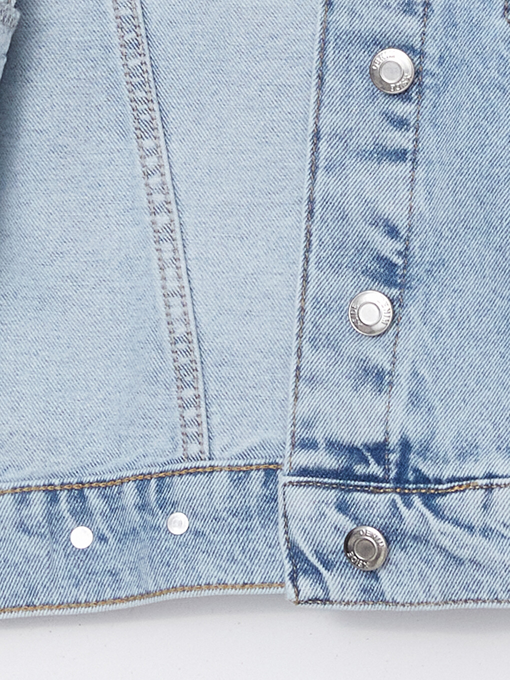 Collared Neck Women's Denim Jacket-6