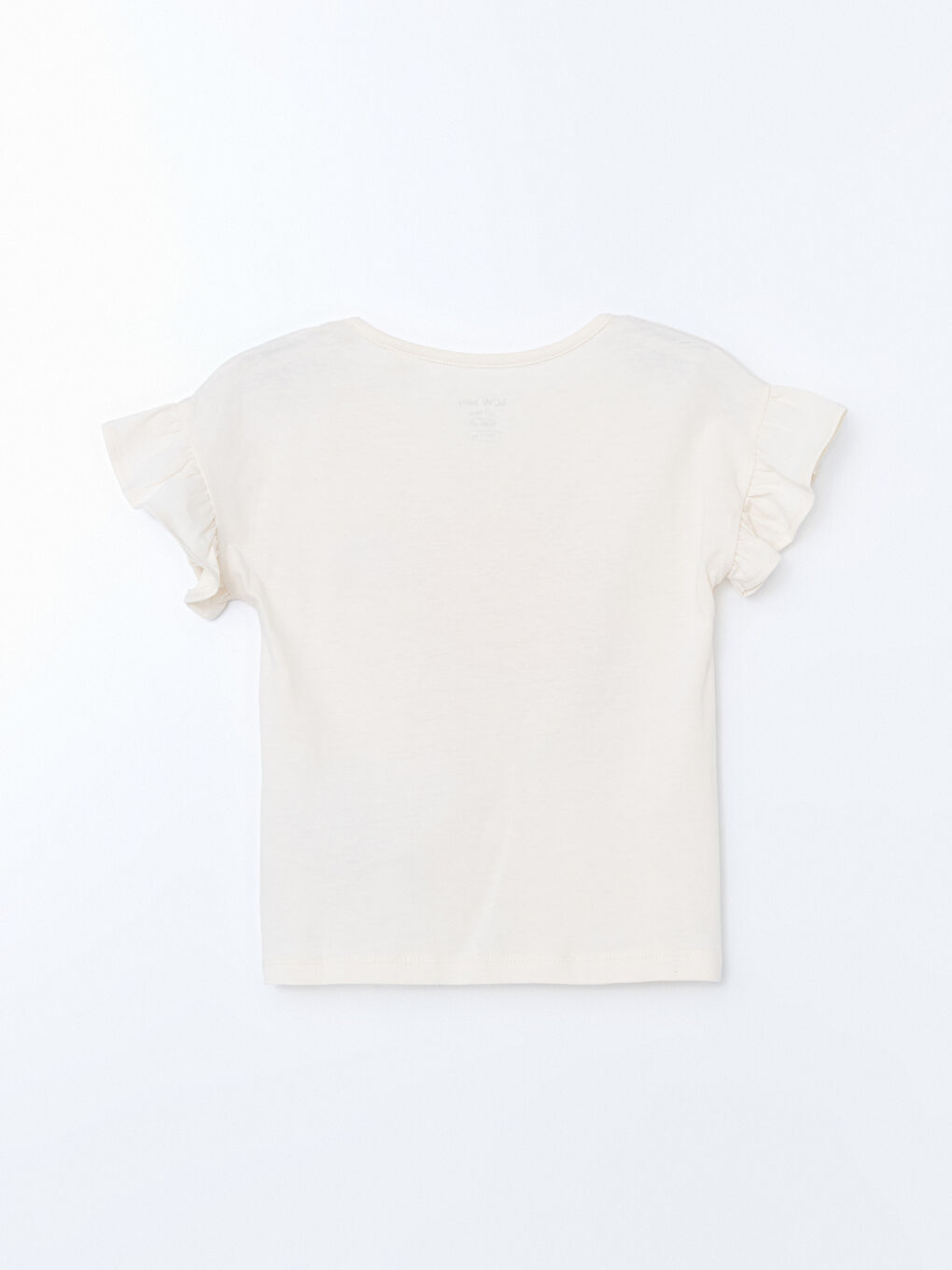 Bej Limon Baskılı Kız Bebek Tişört-1