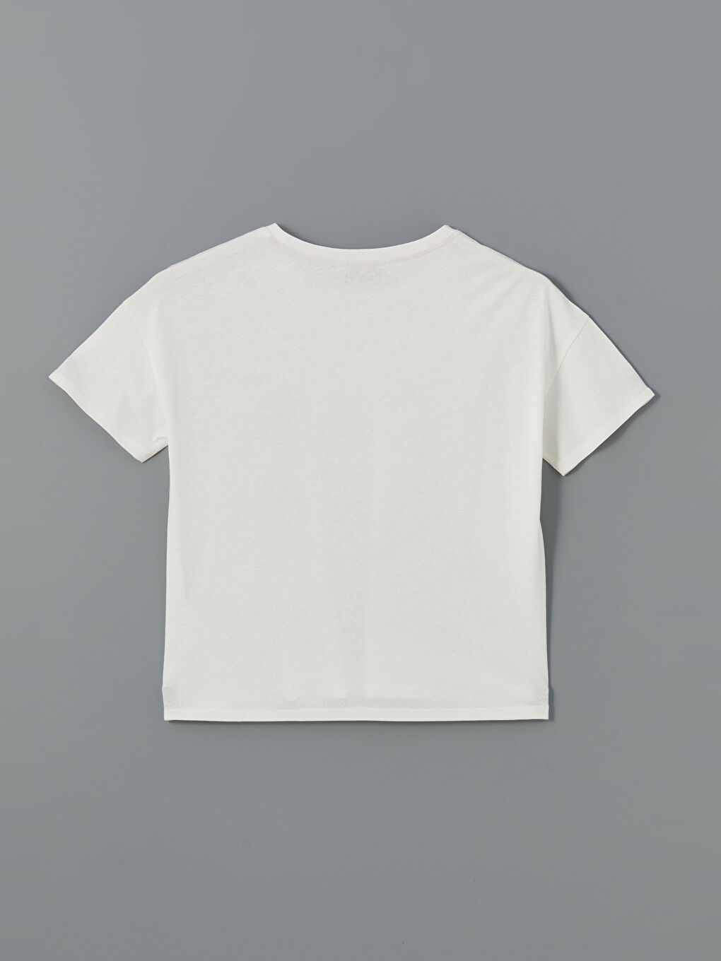 Ekru Bisiklet Yaka Ayı Teddy Baskılı Kadın Pijama Üstü-1