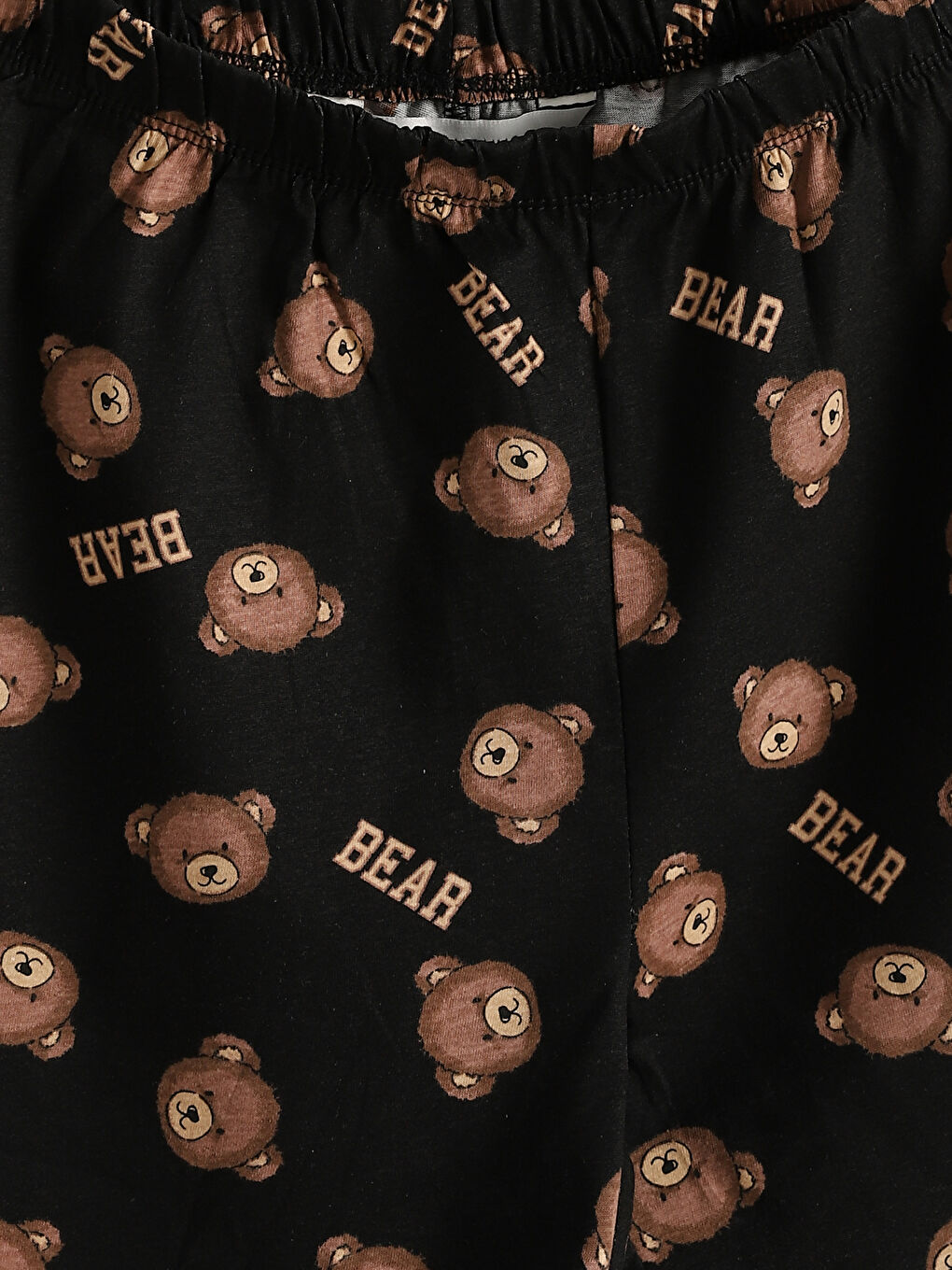 طقم بيجامة قصيرة مطبوع بياقة دائرية للسيدات-5