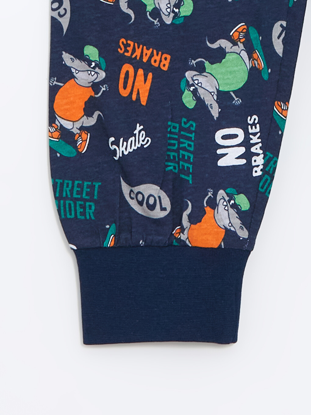 Lacivert Desenli Erkek Çocuk Pijama Altı-1