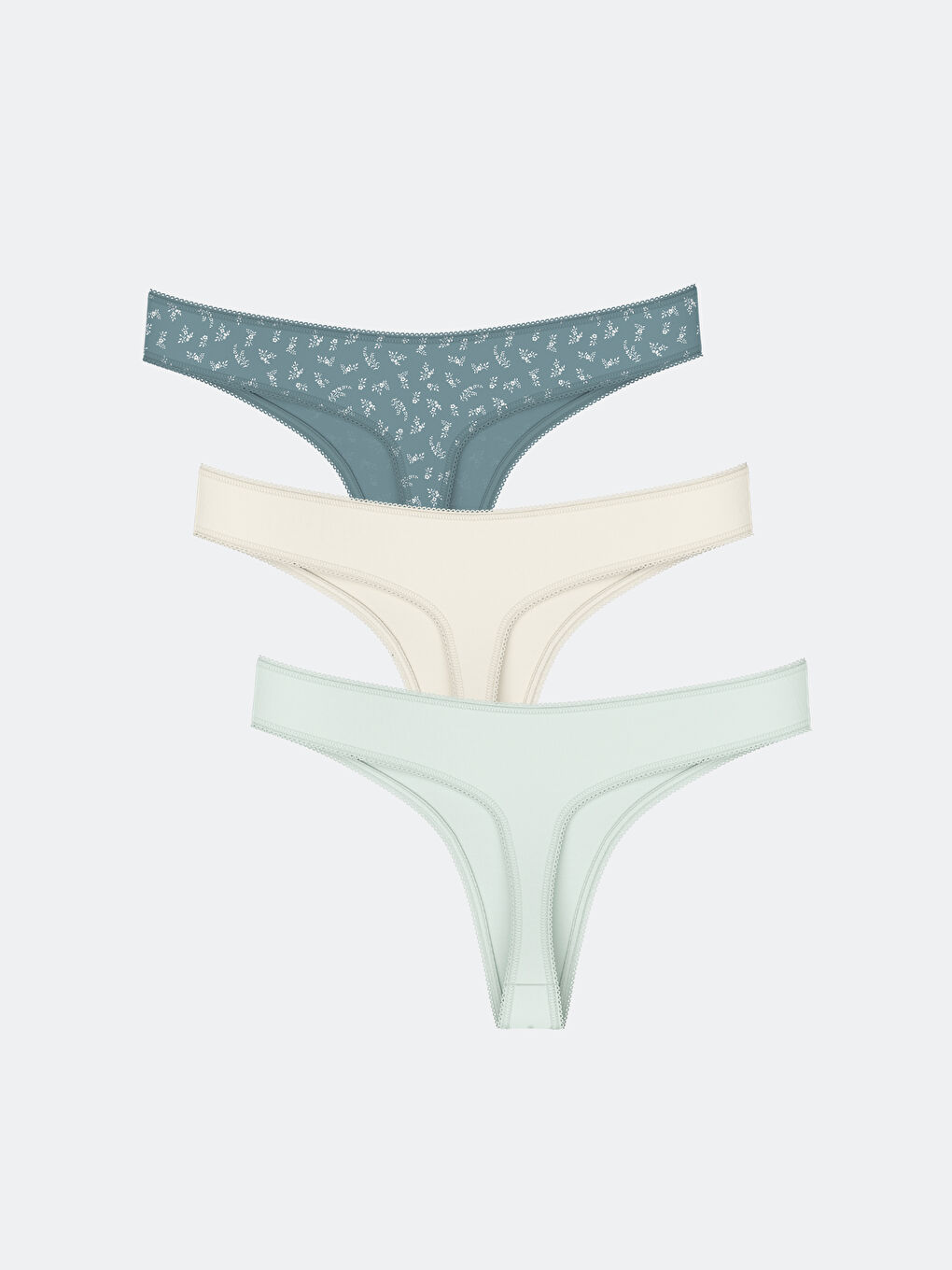 Printed Thong Knickers 3-Pack -S57797Z8-GMH