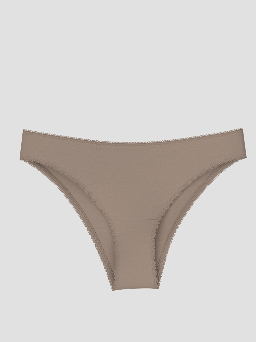Kahverengi Düz Brazilian Külot