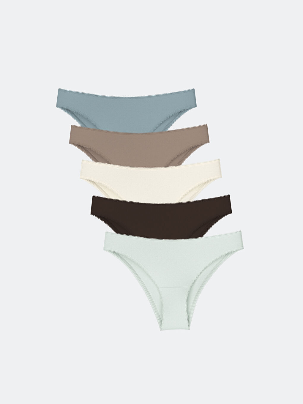 Plain Hipster Knickers 5 Pack -S57803Z8-GMH