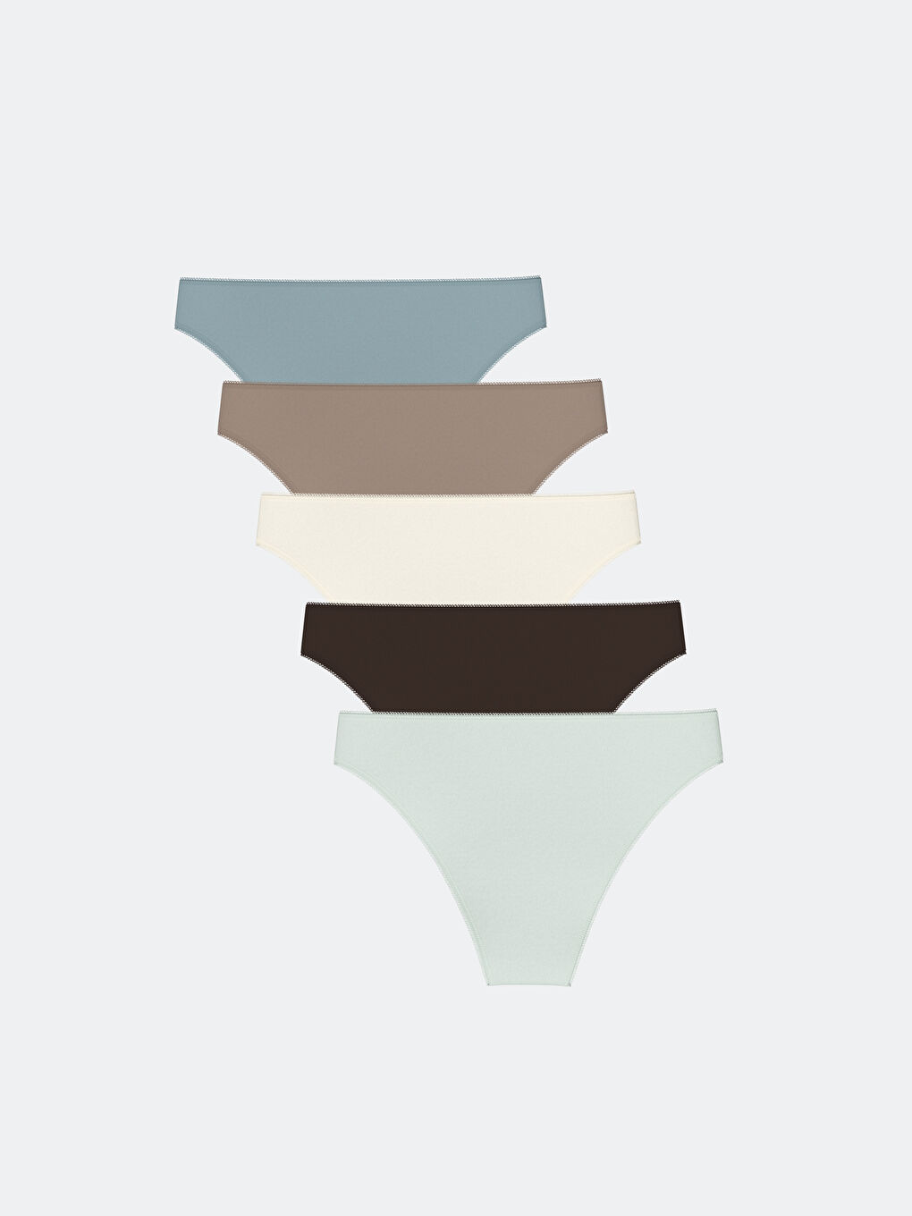 Plain Hipster Knickers 5 Pack -S57803Z8-GMH