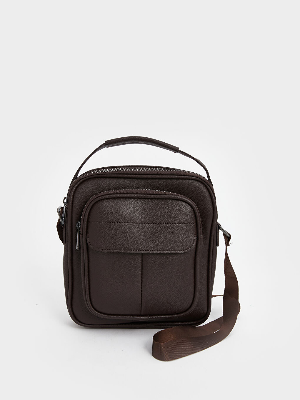 Faux Leather Men's Shoulder Bag-3