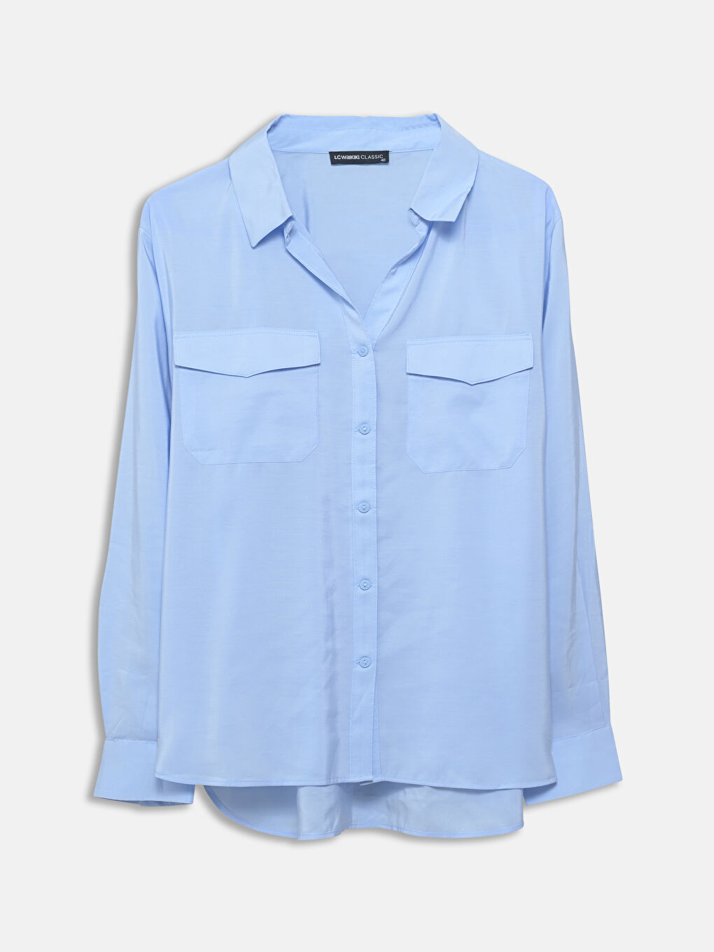 Plain Long Sleeve Women's Shirt -S57935Z8-ENS