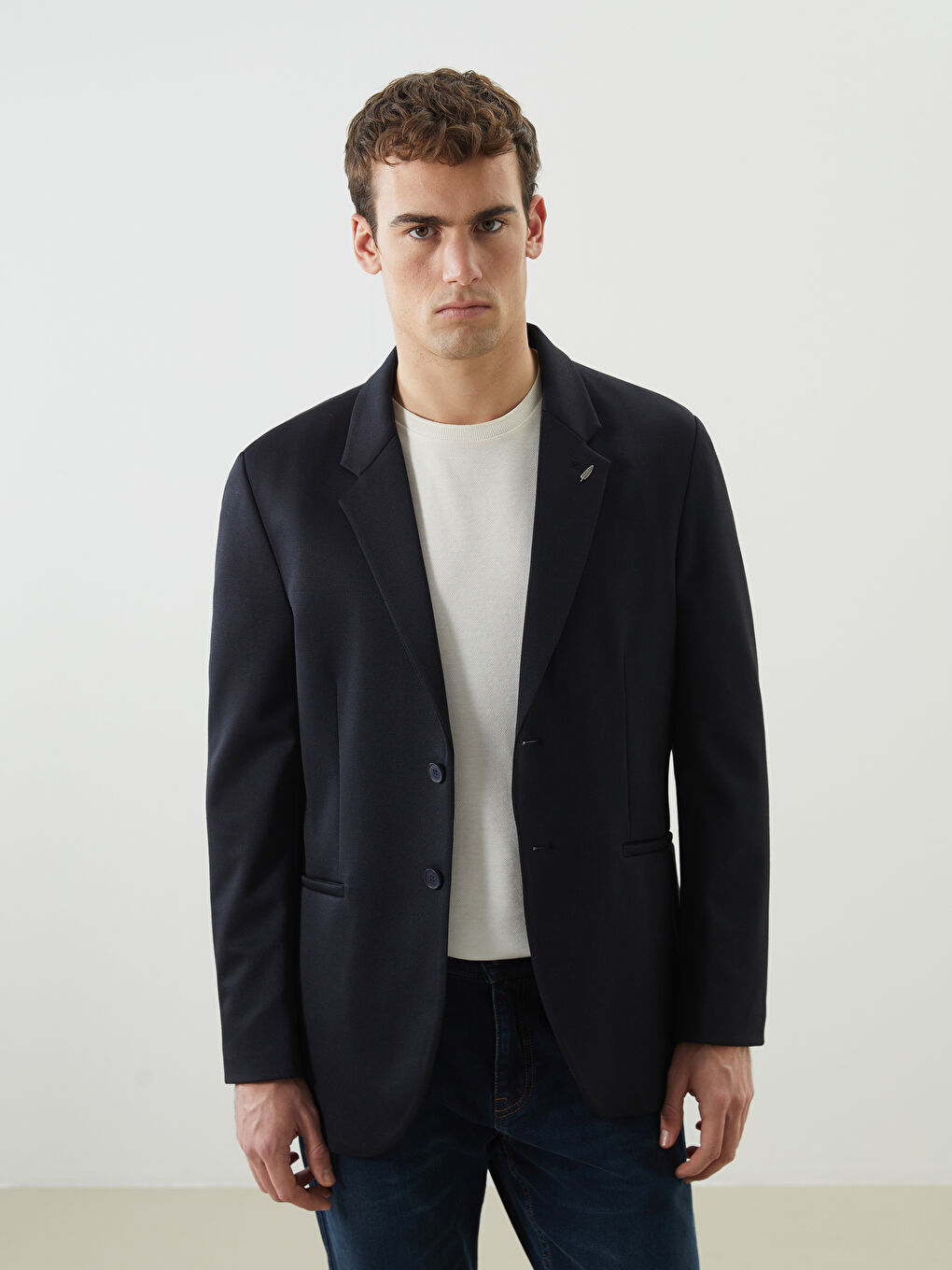 Standard Fit Men's Blazer Jacket -S57942Z8-RFH