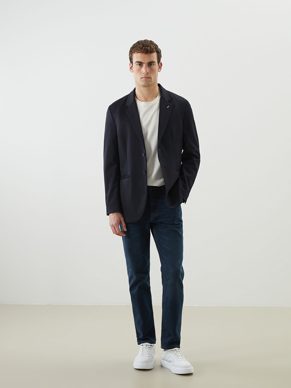 Standard Fit Men's Blazer Jacket -S57942Z8-RFH