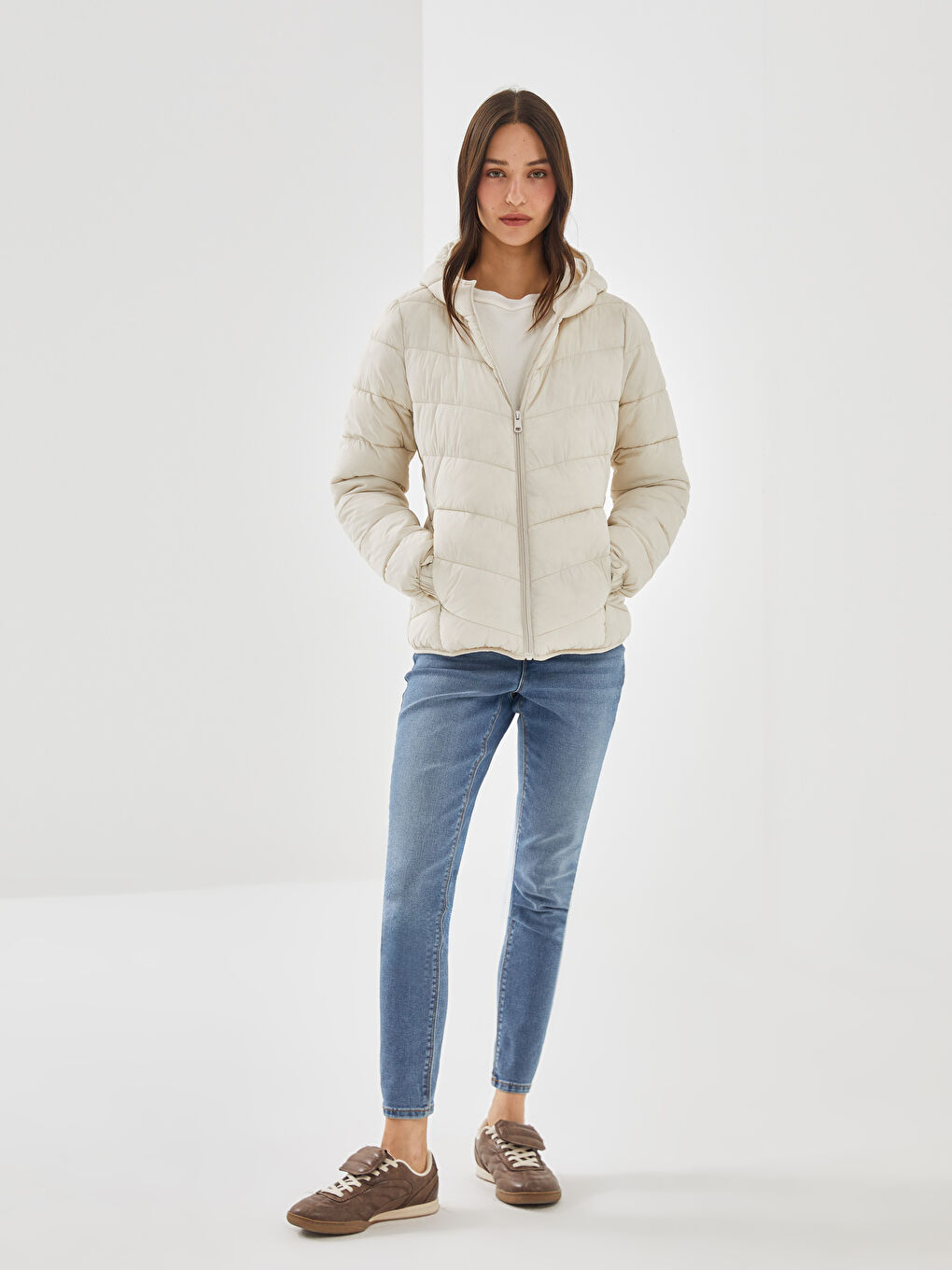Hooded Women's Down Jacket -S57961Z8-FDU
