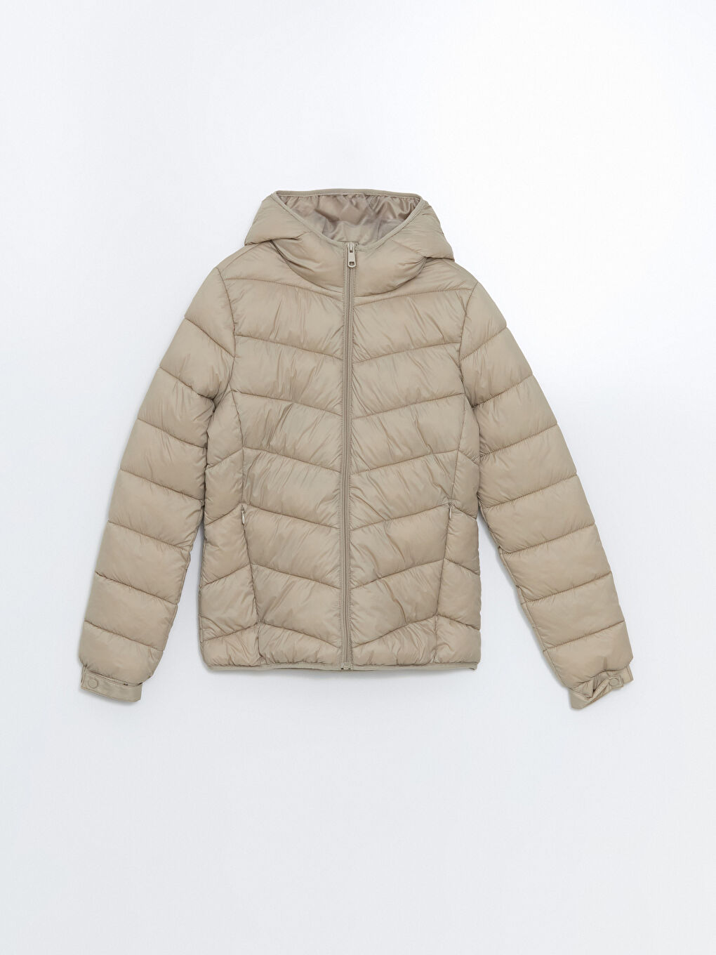 Hooded Women's Puffer Coat -S57961Z8-YBG