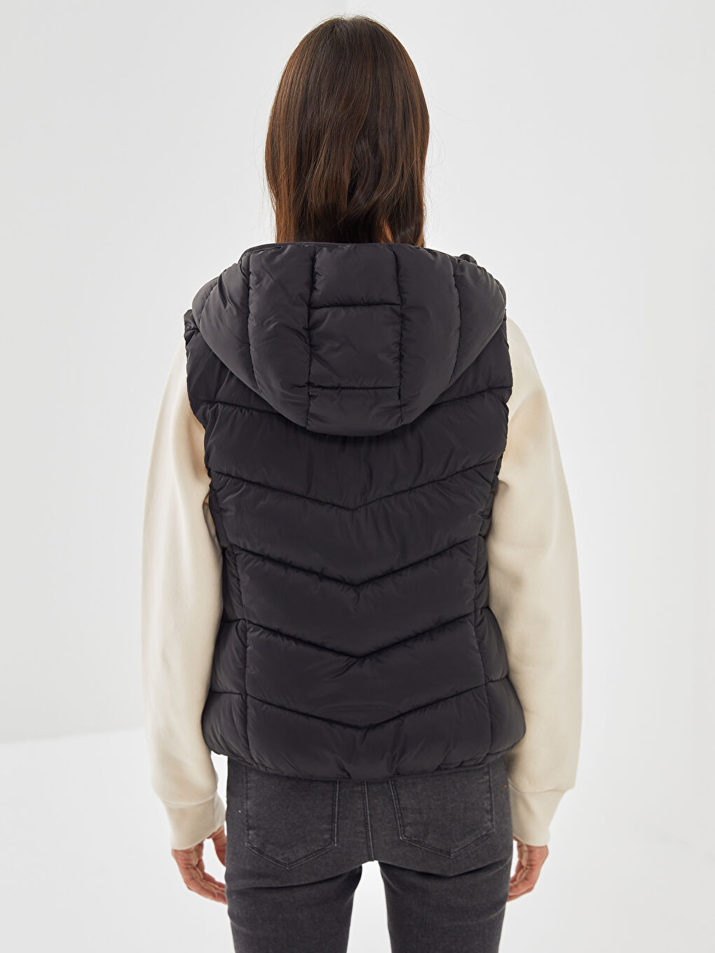Women's Inflatable Vest With Hood -S57964Z8-CVL