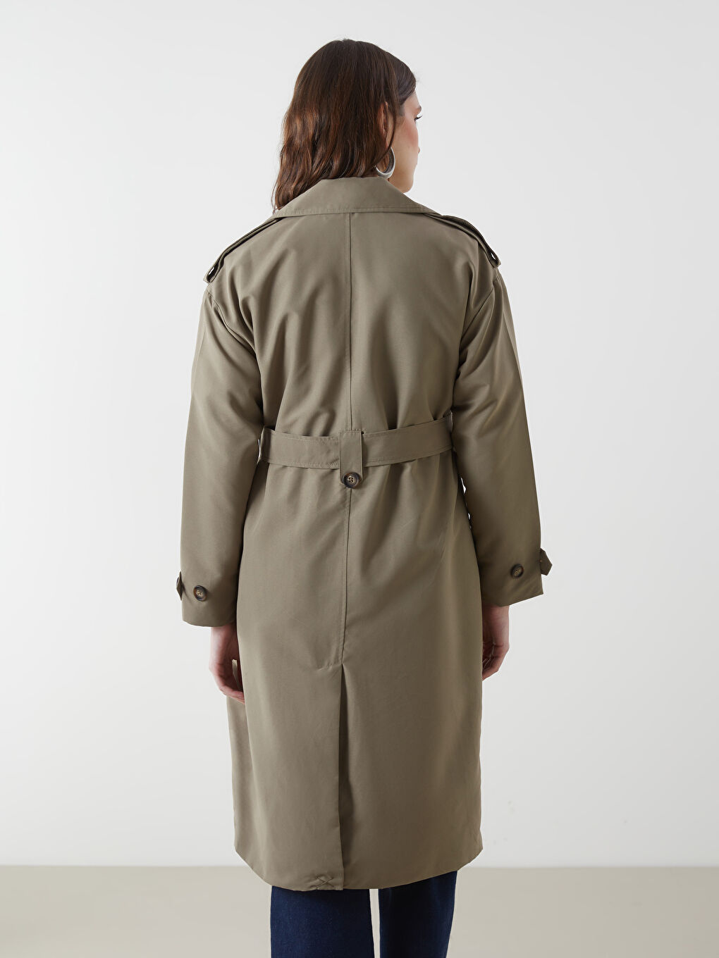 Jacket Collar Straight Long Sleeve Oversize Women's Trench Coat -S57966Z8-L6S