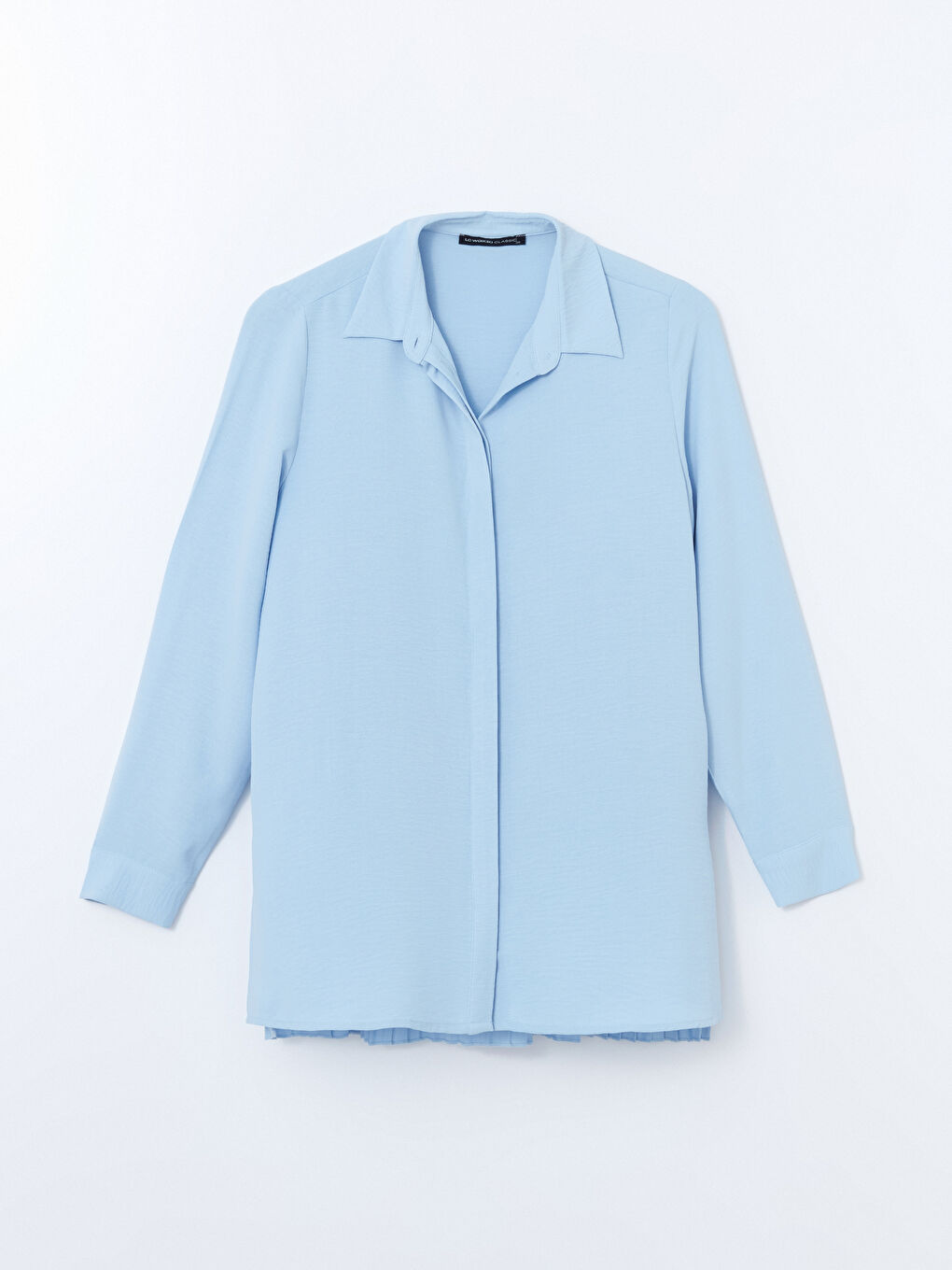 Plain Pleated Women's Shirt Tunic -S57973Z8-ENS