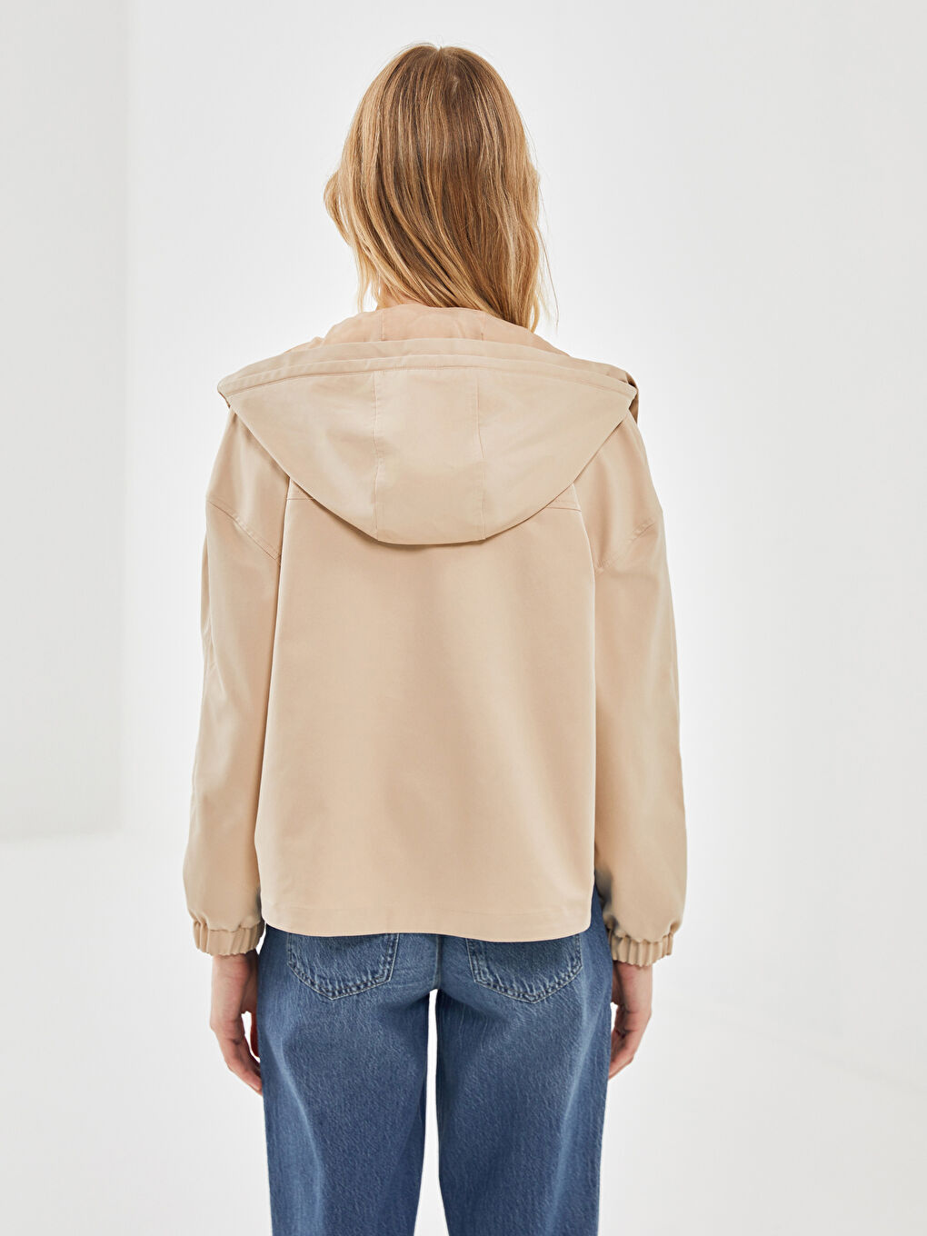 Hooded Oversize Women's Raincoat -S57977Z8-CR8