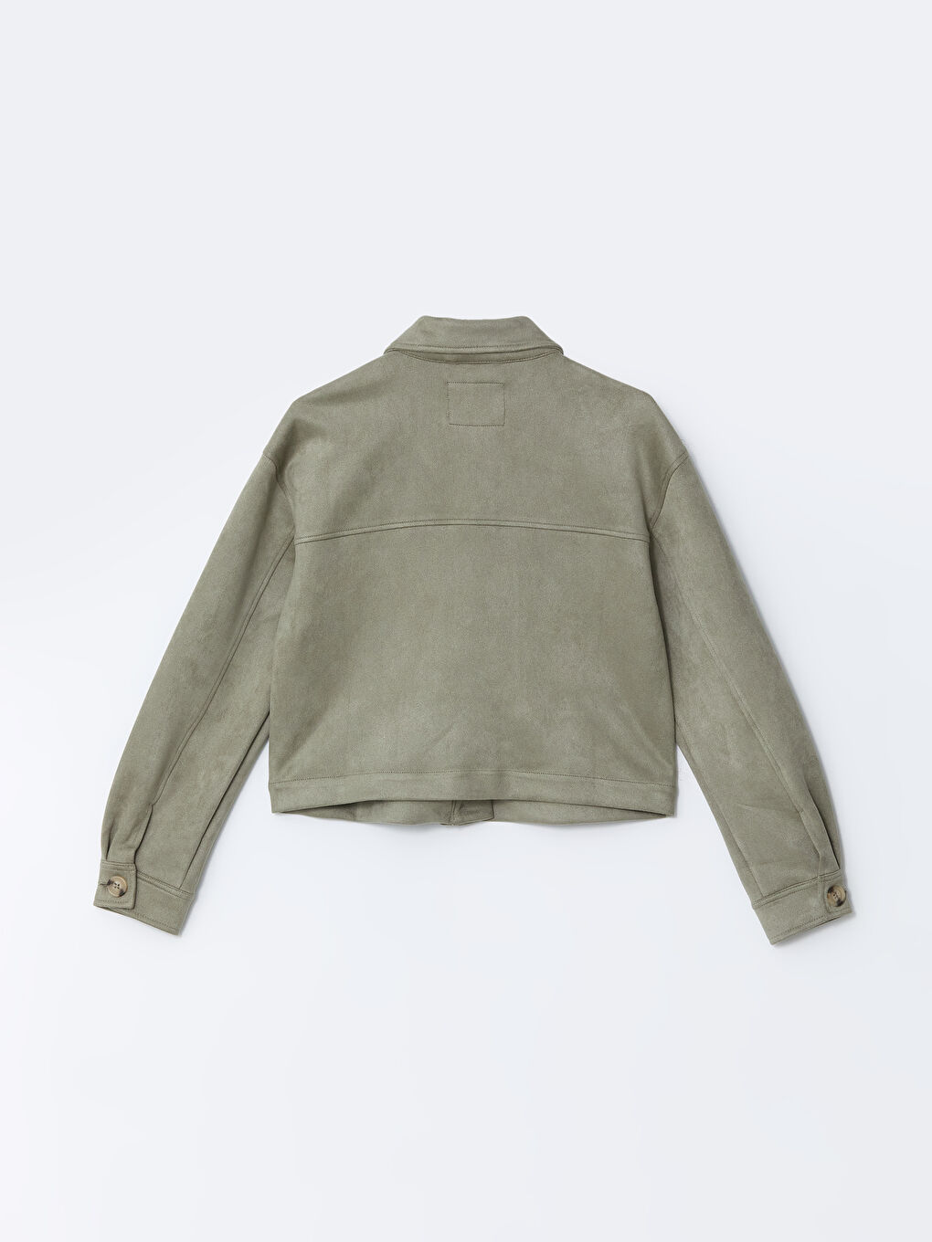 Shirt Collar Women's Suede Look Jacket -S57981Z8-LV8