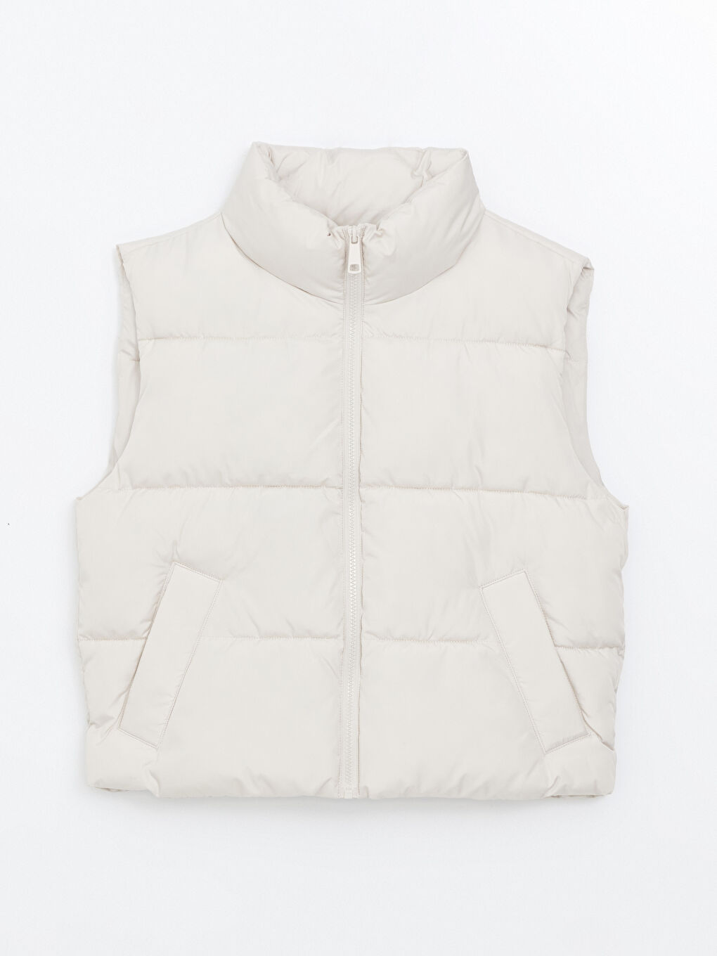Stand-Up Collar Women'S Puffer Vest -S57984Z8-DXR