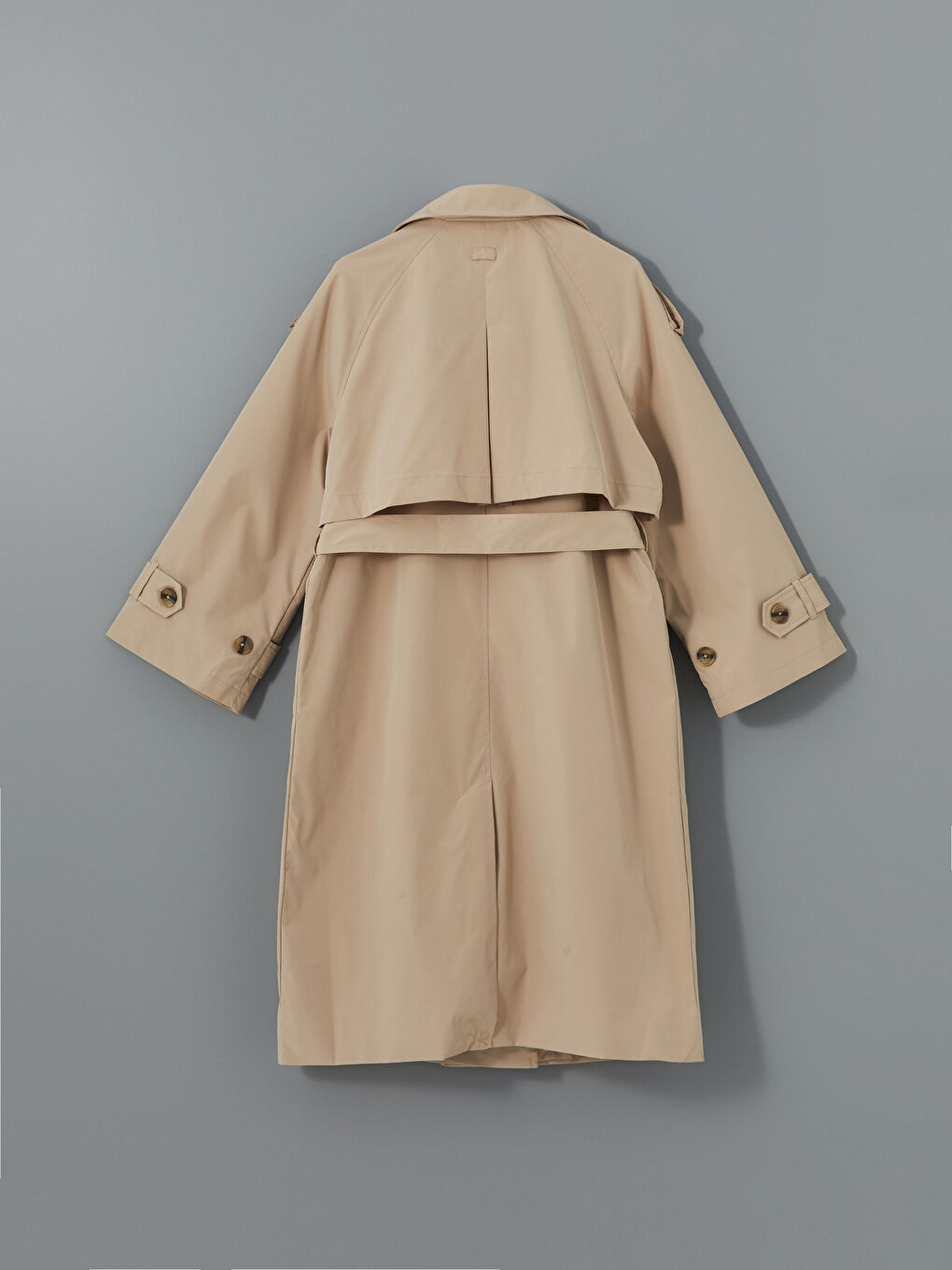 Jacket Collar Straight Long Sleeve Oversize Women's Trench Coat -S57988Z8-YCB