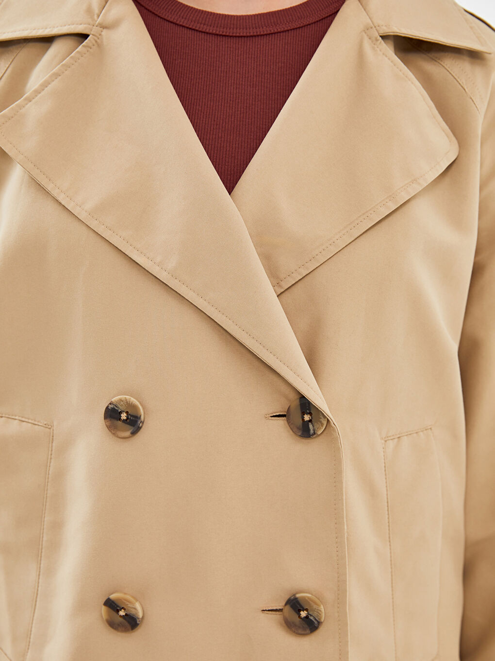 Jacket Collar Straight Long Sleeve Oversize Women's Trench Coat -S57989Z8-SCF
