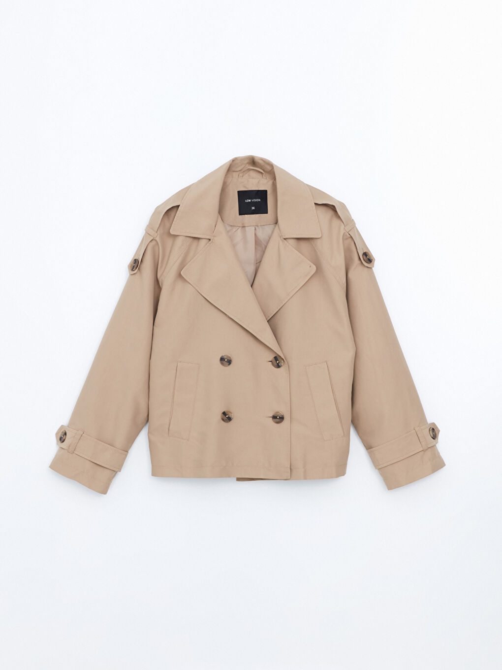 Jacket Collar Straight Long Sleeve Oversize Women's Trench Coat -S57989Z8-SCF