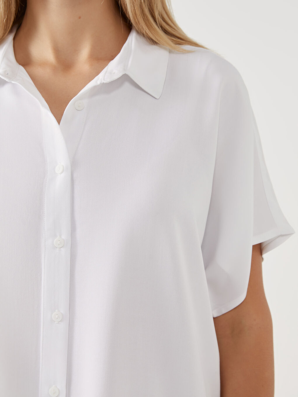 Loose Fit Draped Women's Shirt -S58003Z8-Q6K
