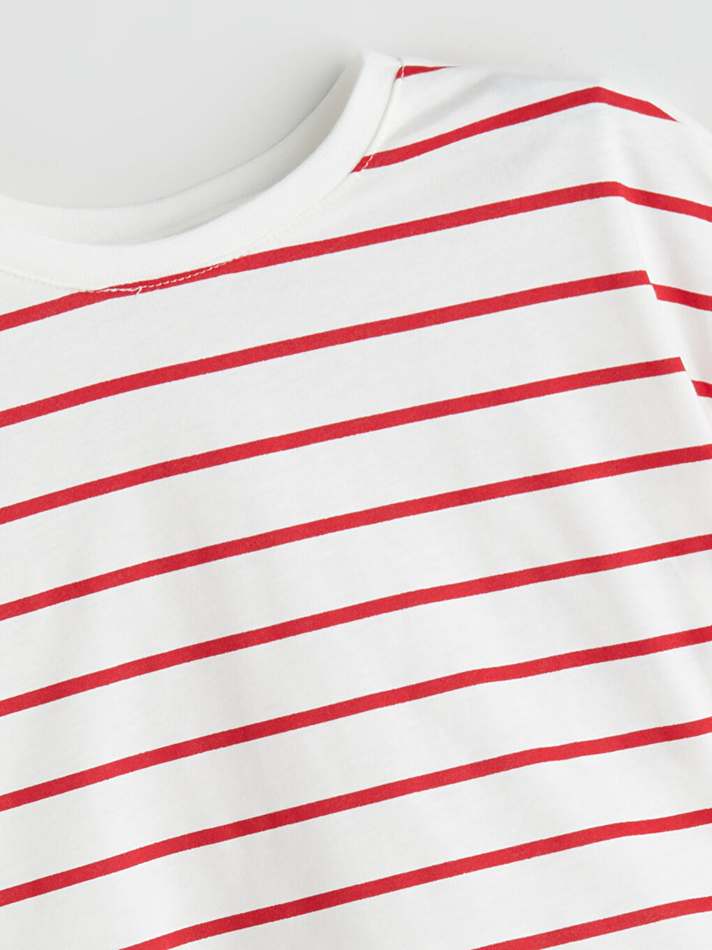 Crew Neck Girls' Crop T-Shirt -S58004Z4-LRA