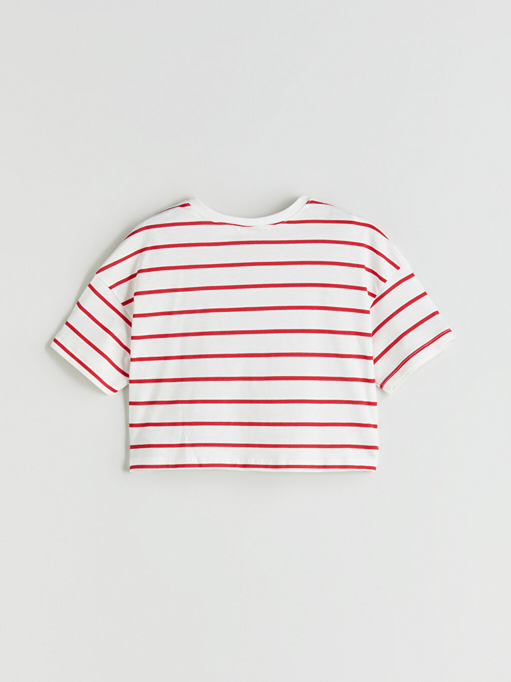 Crew Neck Girls' Crop T-Shirt -S58004Z4-LRA