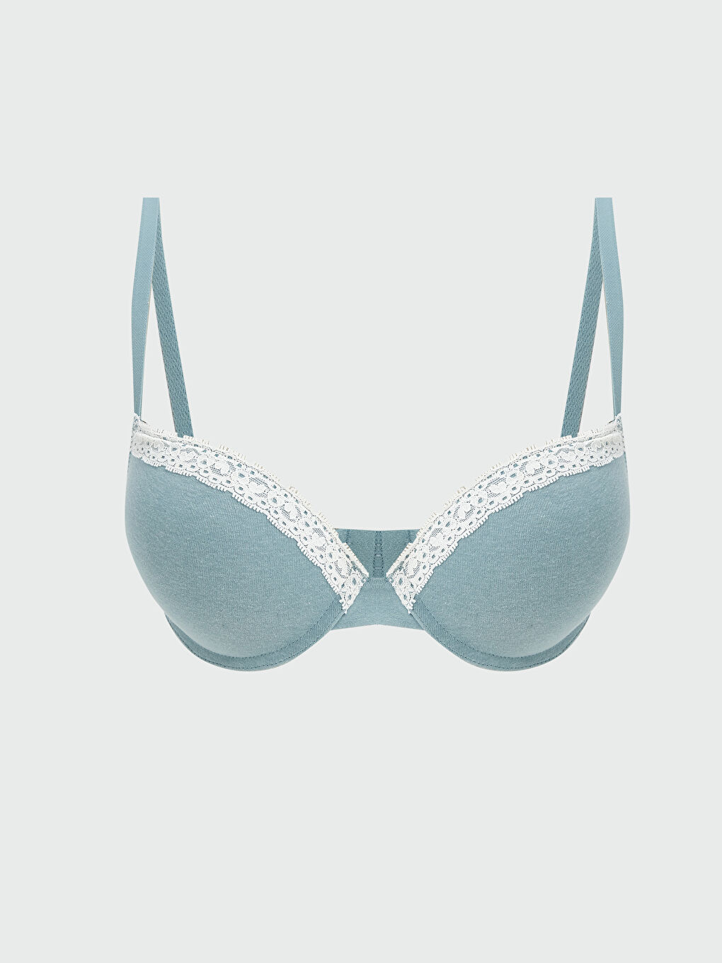 Wired Padded Lace Detailed T-Shirt Bra -S58025Z8-GGR