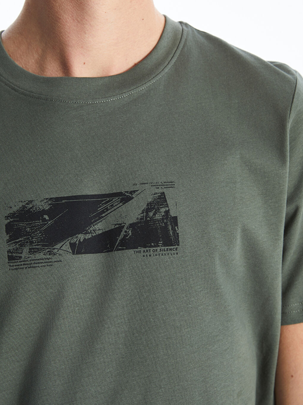 Crew Neck Los Angeles Printed Jersey Men's T-Shirt-2