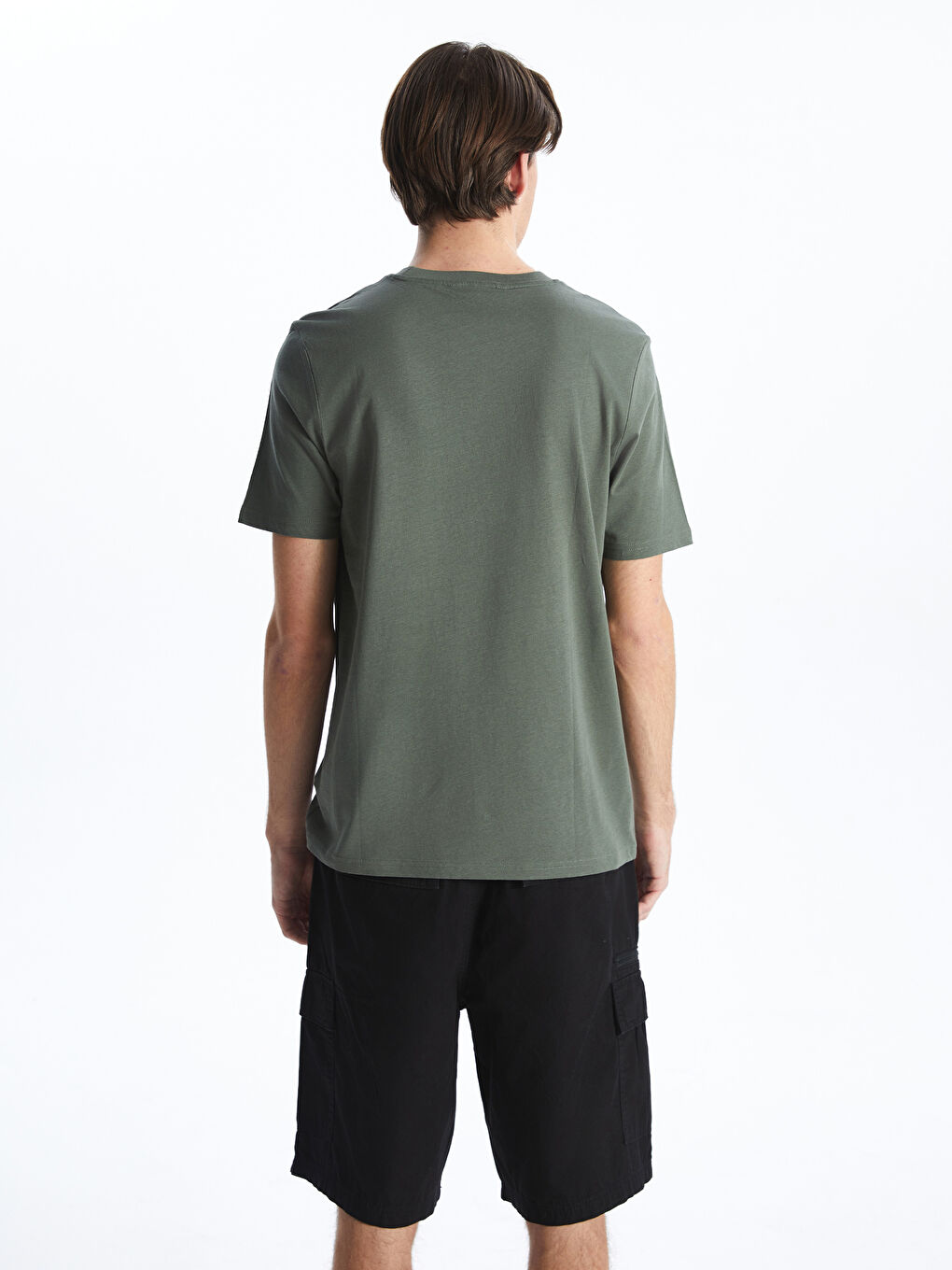 Crew Neck Los Angeles Printed Jersey Men's T-Shirt-3