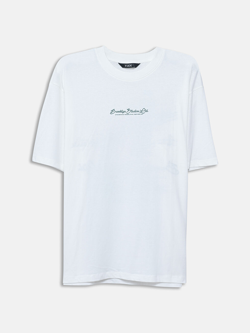 T-shirt Imprimé pour Hommes à Col Rond