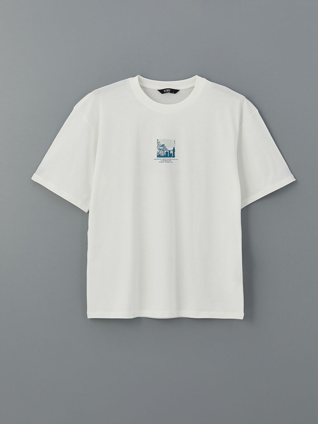 Crew Neck Brooklyn Printed Men's T-Shirt -S58030Z8-EEW