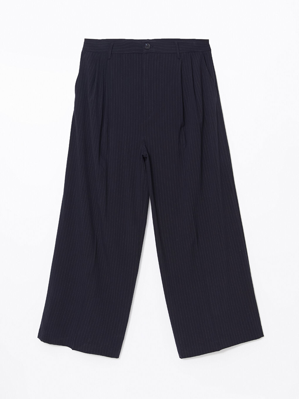 Loose Fit Striped Women's Trousers -S58044Z8-LGS