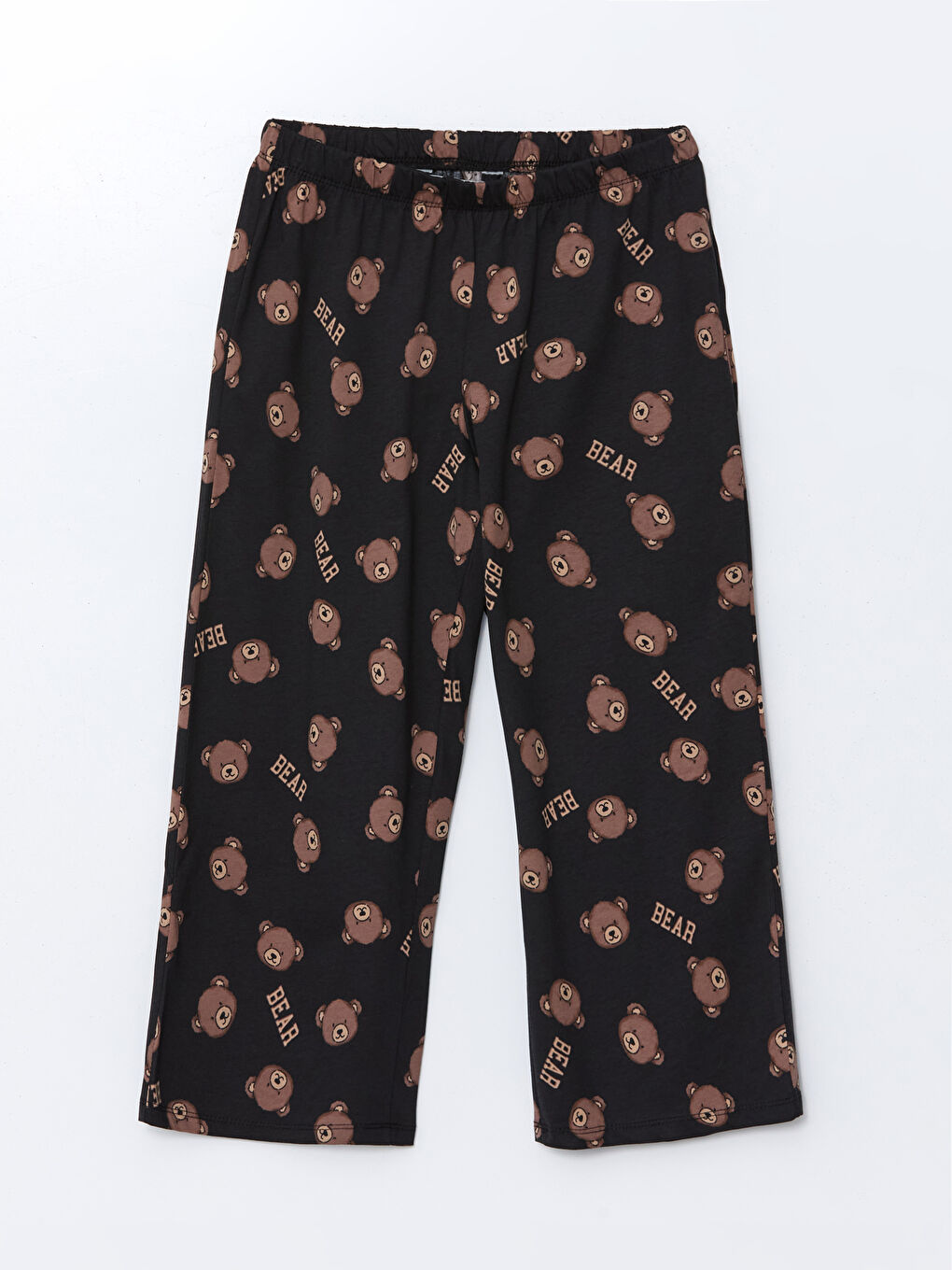LCW Young Siyah Beli Lastikli Desenli Kadın Pijama Alt - 4