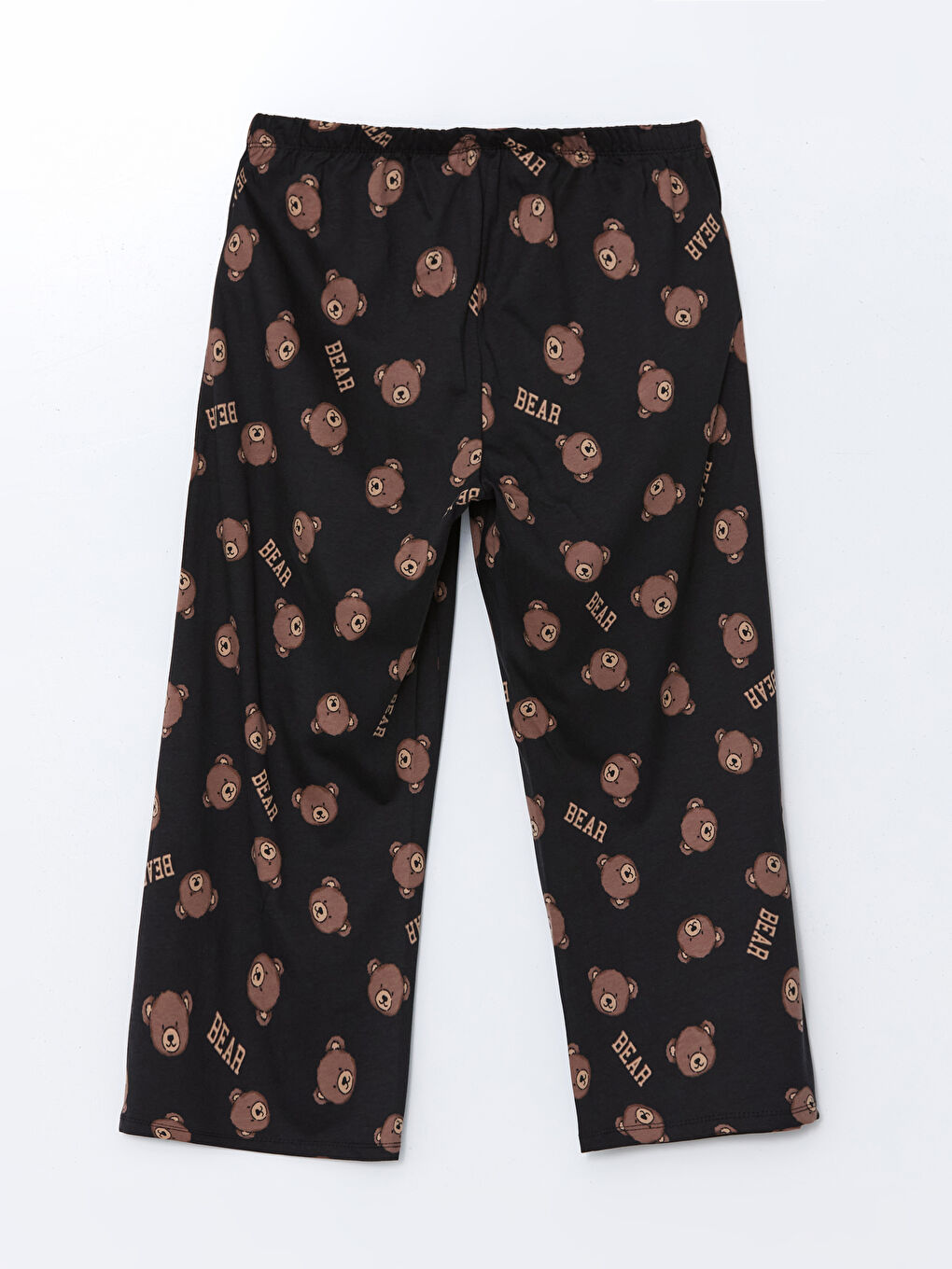 LCW Young Siyah Beli Lastikli Desenli Kadın Pijama Alt - 5
